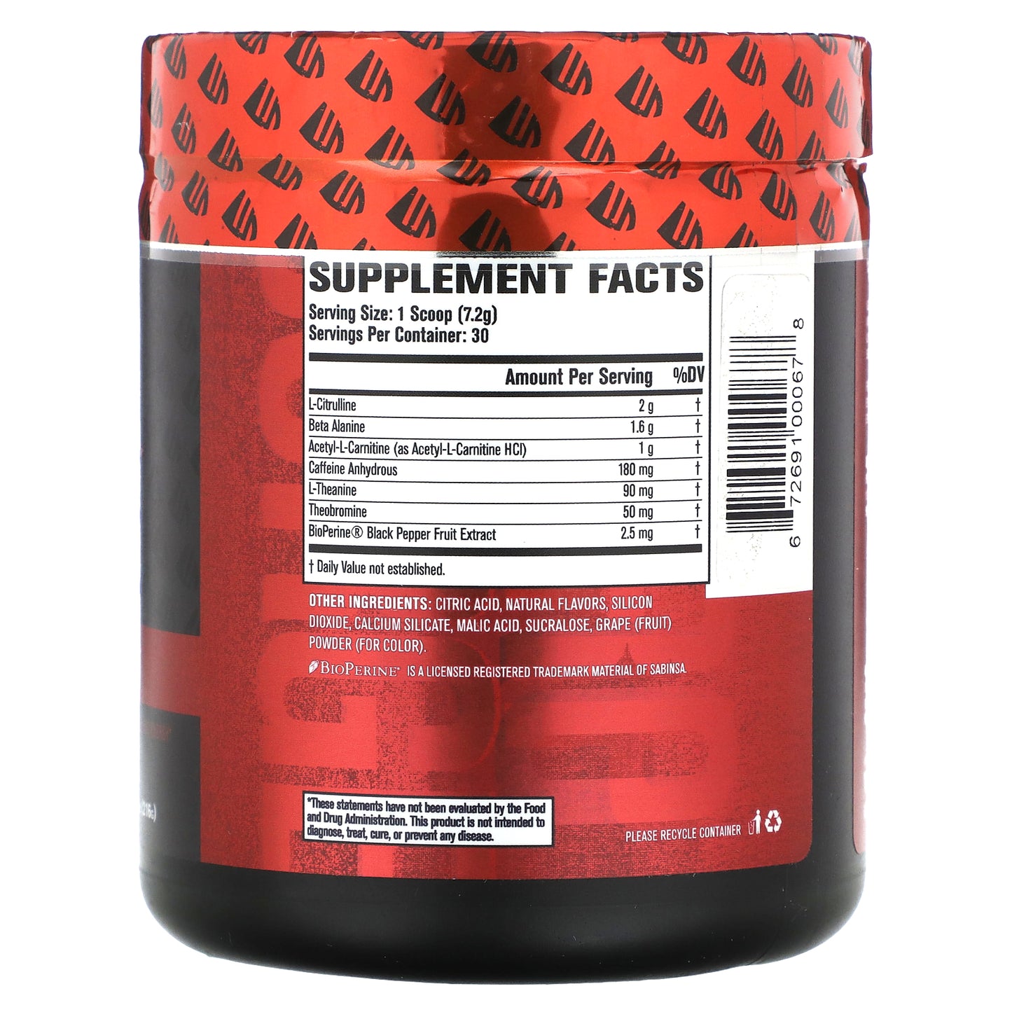 Jacked Factory, Nitro Surge, Shred Thermogenic Pre-Workout, Blueberry Lemonade, 7.61 oz (216 g)