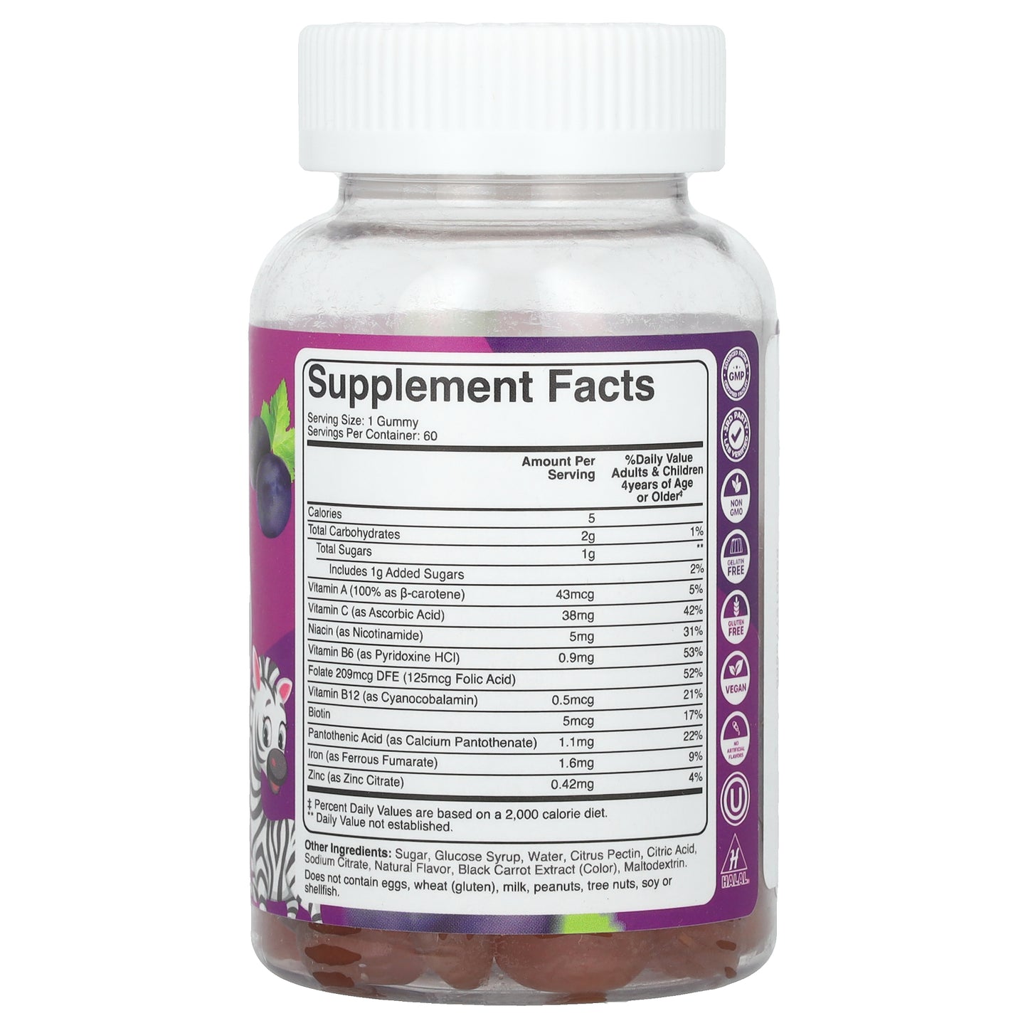 Phytoral, Kids, Iron Gummies with Vitamin C, Grape, 60 Gummies