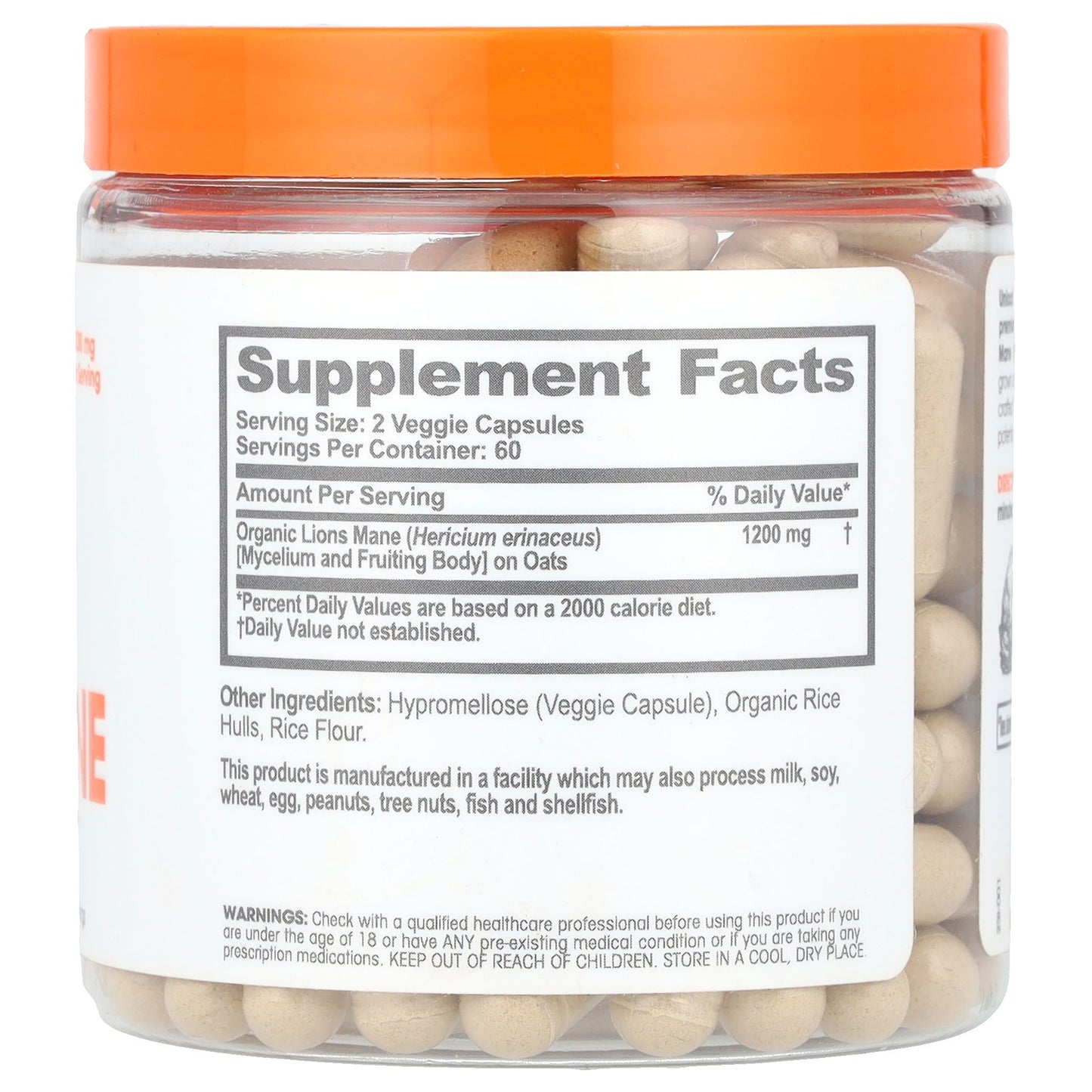 The Genius Brand, Genius Lion's Mane, 120 Veggie Capsules (600 mg per Capsule)