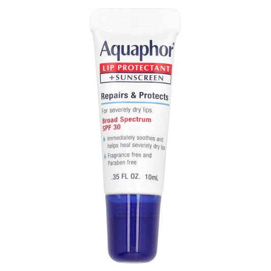 Aquaphor, Lip Protectant + Sunscreen, SPF 30,  0.35 fl oz (10 ml)