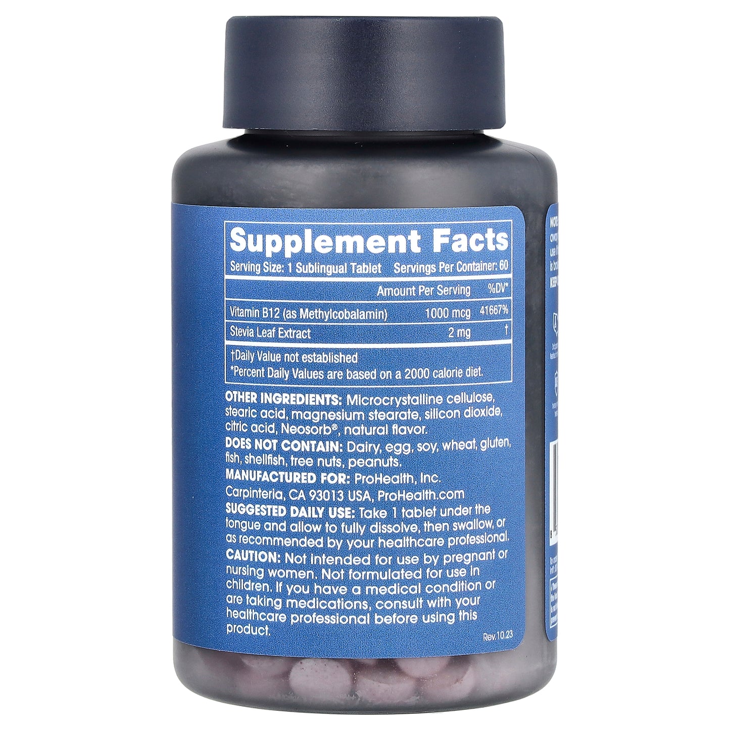 ProHealth Longevity, Methyl B-12, 1,000 mcg, 60 Sublingual Tablets