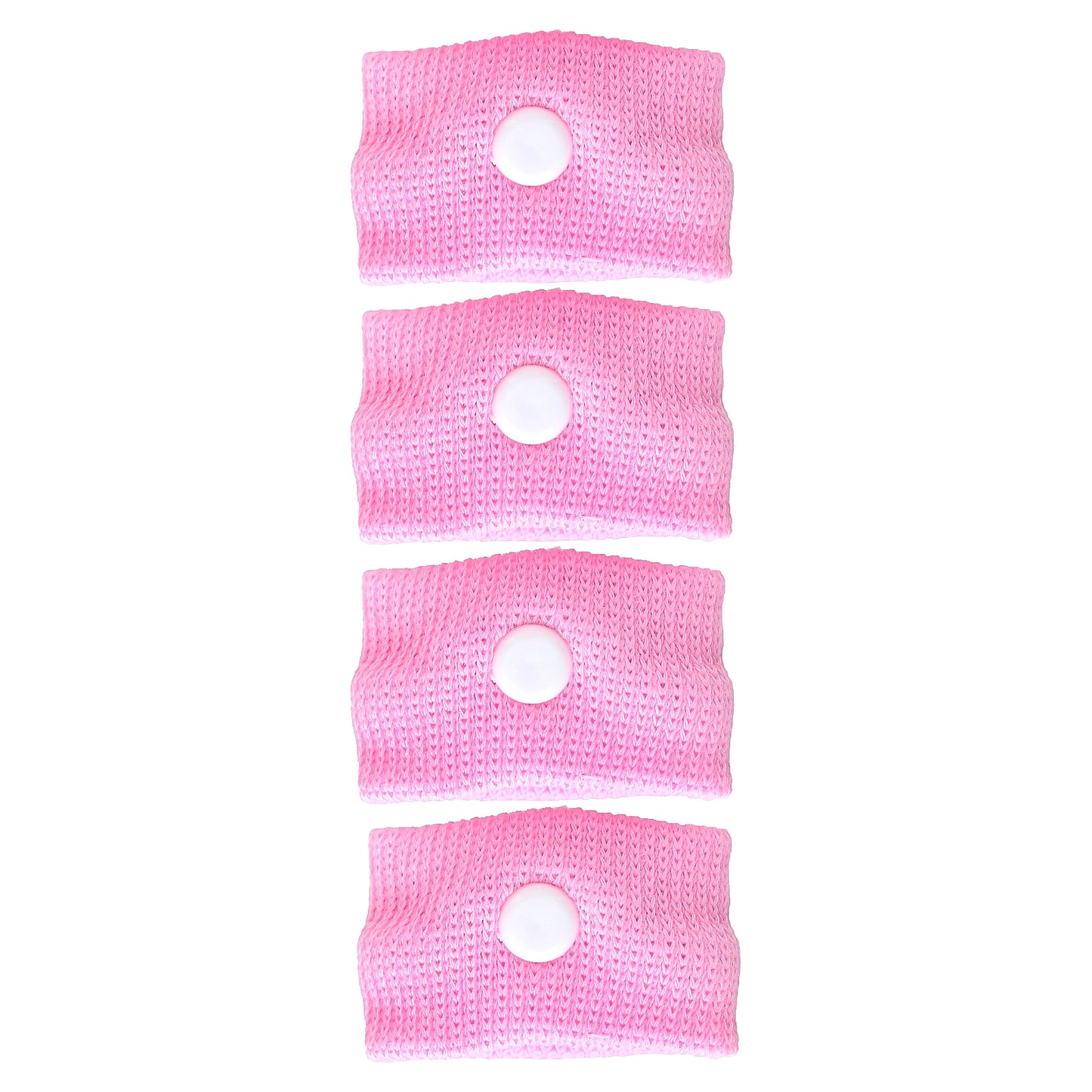 Preggie, Wrist Bands, Pink, 4 Wrist Bands