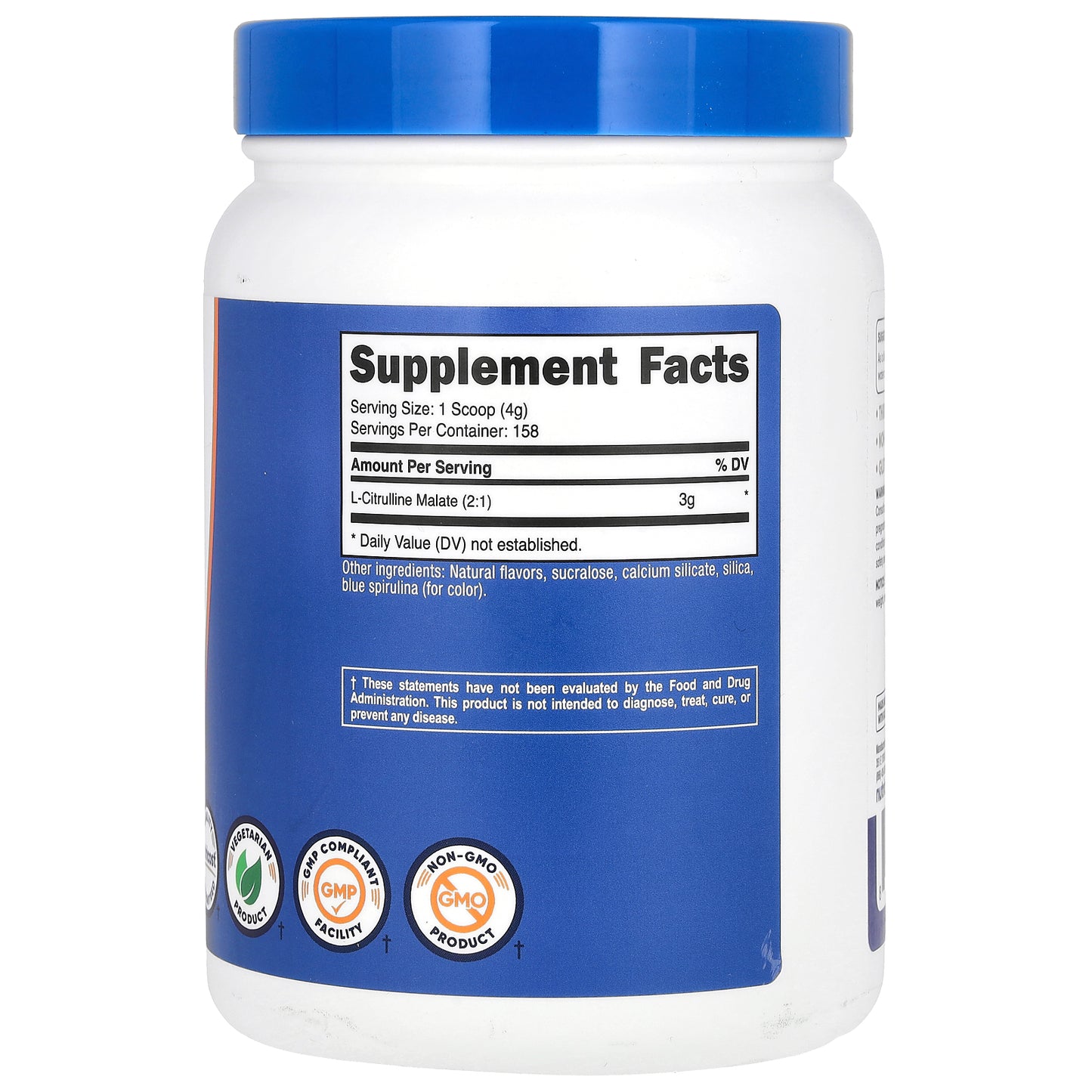 Nutricost, L-Citrulline Malate 2:1, Blue Raspberry, 21.4 oz (600 g)