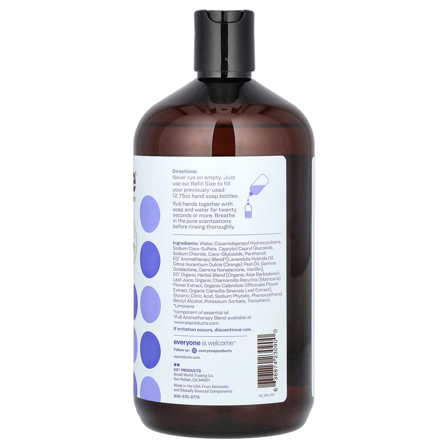 Everyone, Hand Soap, Refill Size, Lavender + Coconut, 32 fl oz (946 ml)