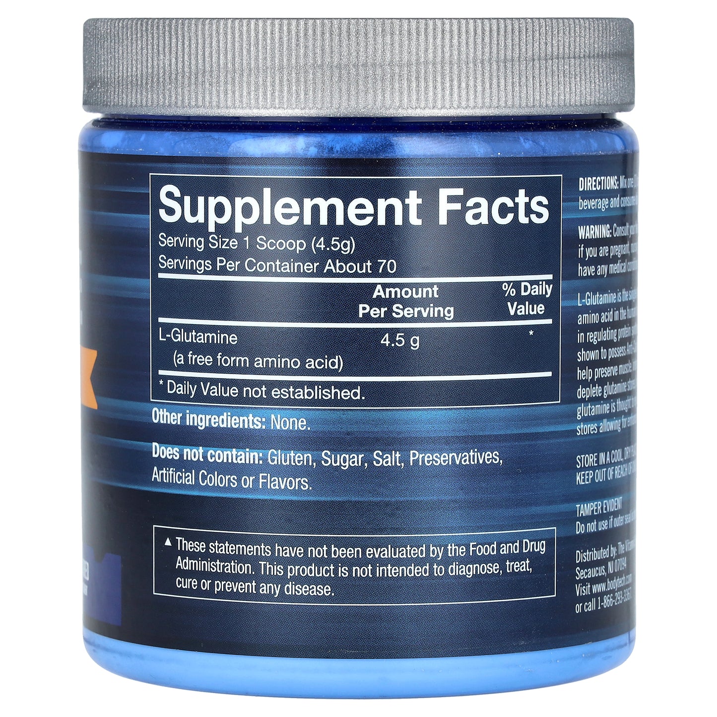 BodyTech, Glutamine, Unflavored, 11.12 oz (315 g)