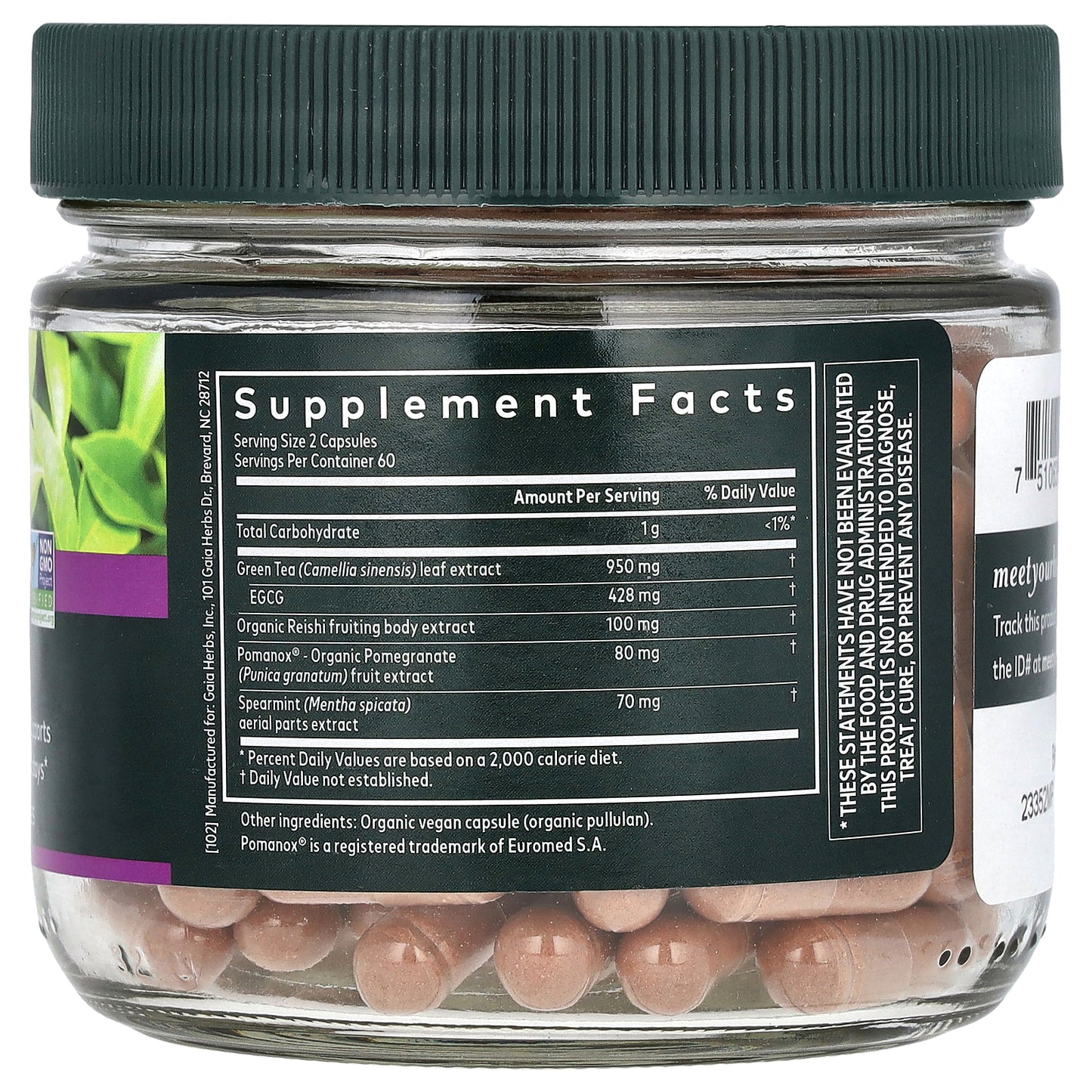 Gaia Herbs, Infinity Glow, Women's Skin Support, 120 Vegan Capsules