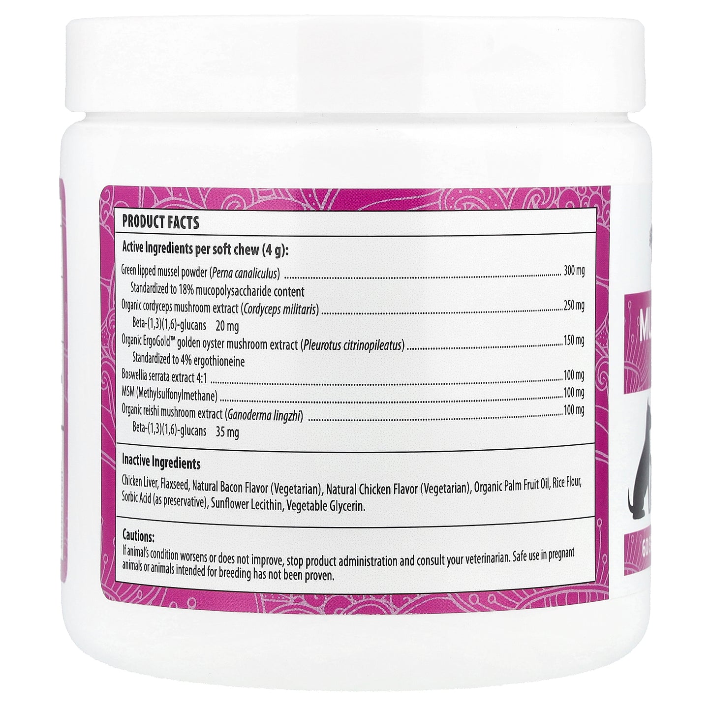 Real Mushrooms, Mushroom Mobility Soft Chews, For Dogs and Cats , 60 Soft Chews, 8.47 oz (240 g)