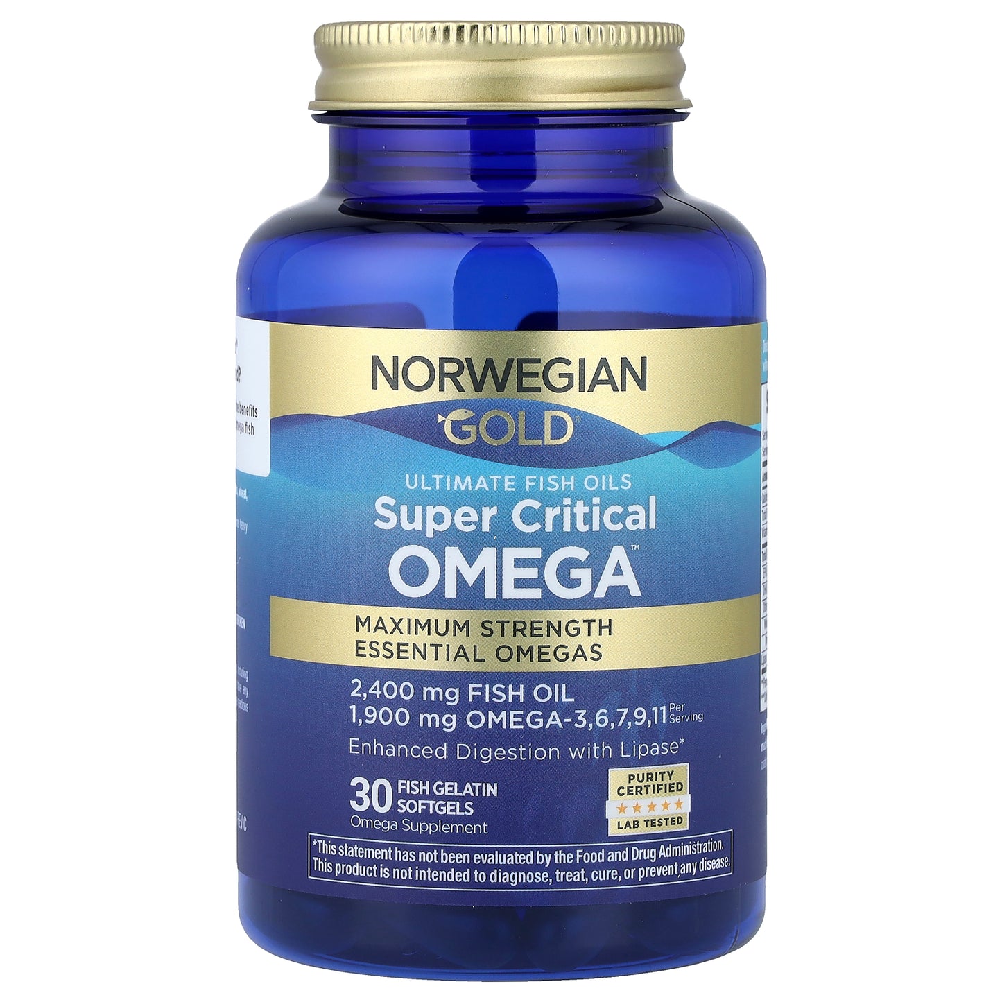 Renew Life, Norwegian Gold®, Super Critical Omega™, Maximum Strength, 30 Fish Gelatin Softgels