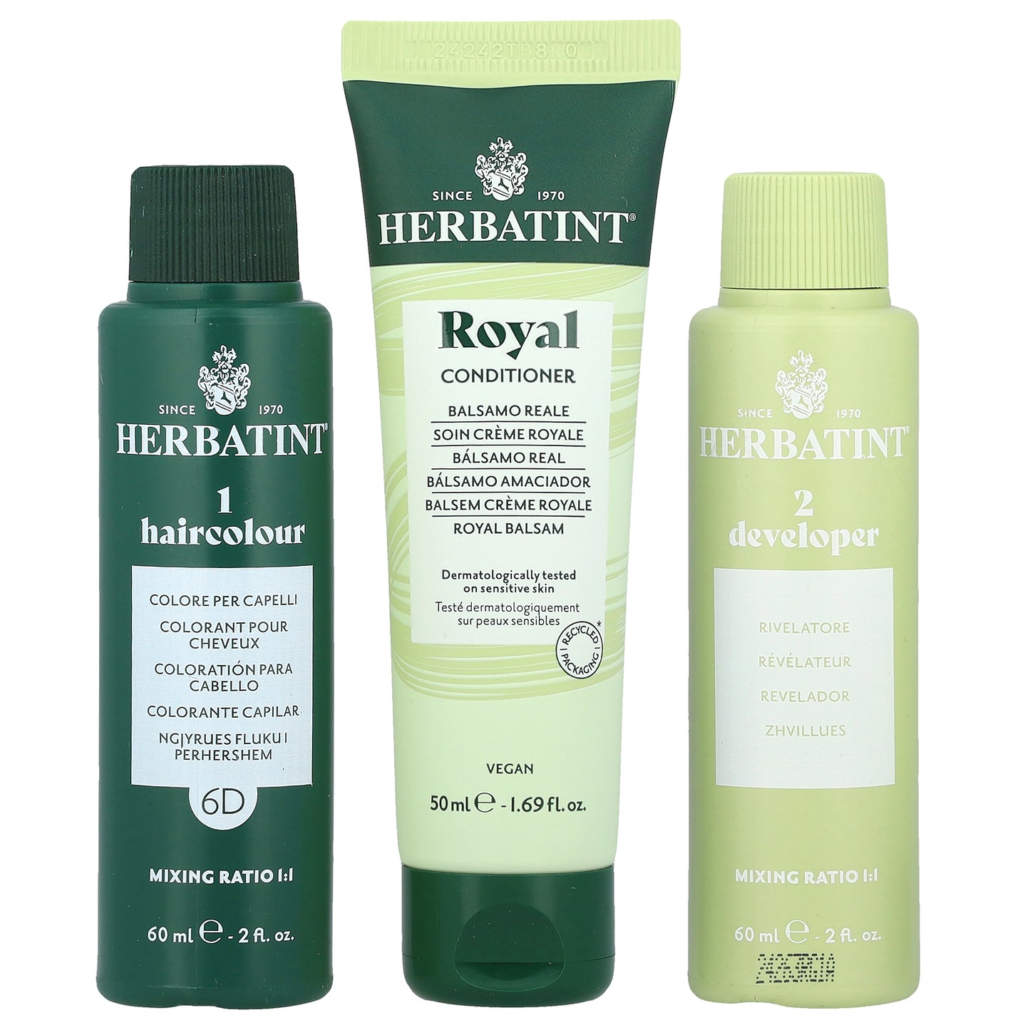 Herbatint, Permanent Haircolor Gel, 6D Dark Golden Blonde, 5.75 fl oz (170 ml)