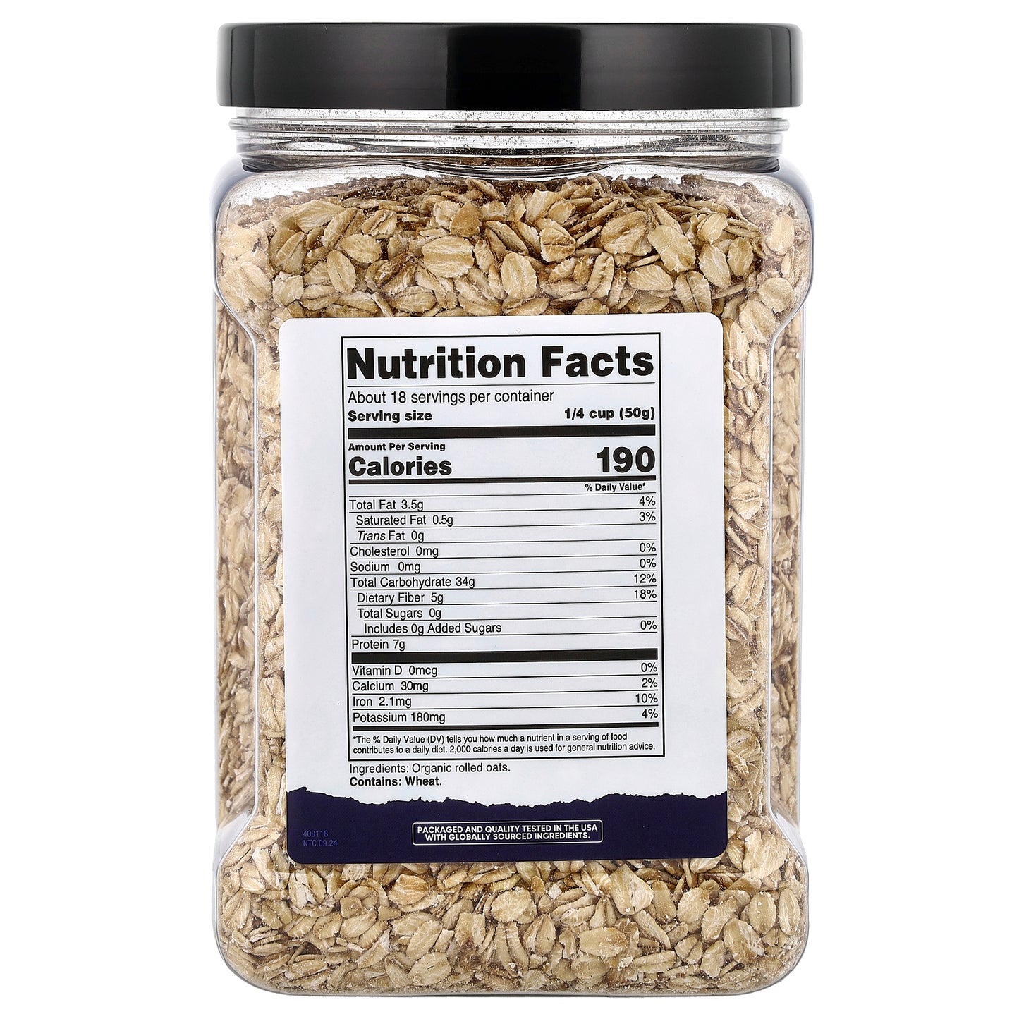Nutricost, Pantry, Organic Rolled Oats, 32.4 oz (907 g)