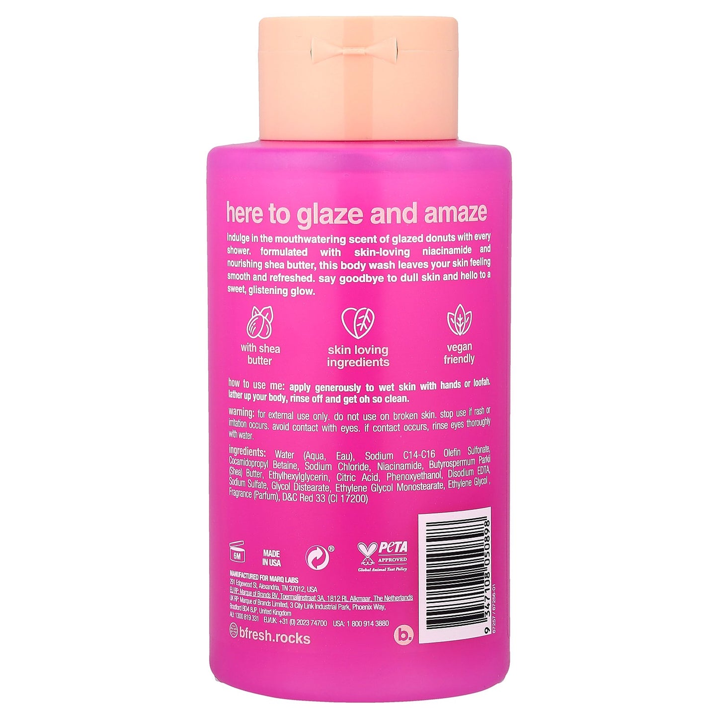 b.fresh, It's Not Just a Glaze, Glowing Body Wash, Glazed Donut, 16 fl oz (473 ml)