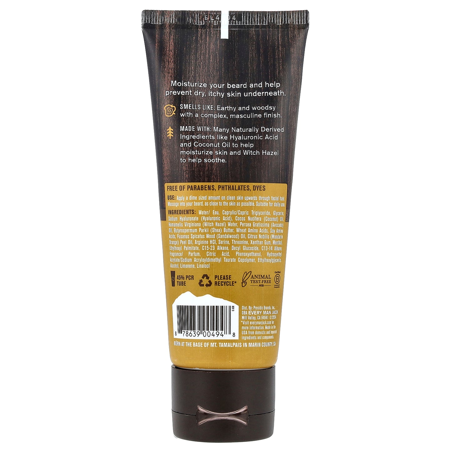 Every Man Jack, Beard + Face Recovery Lotion, Sandalwood, 3.2 fl oz (95 ml)