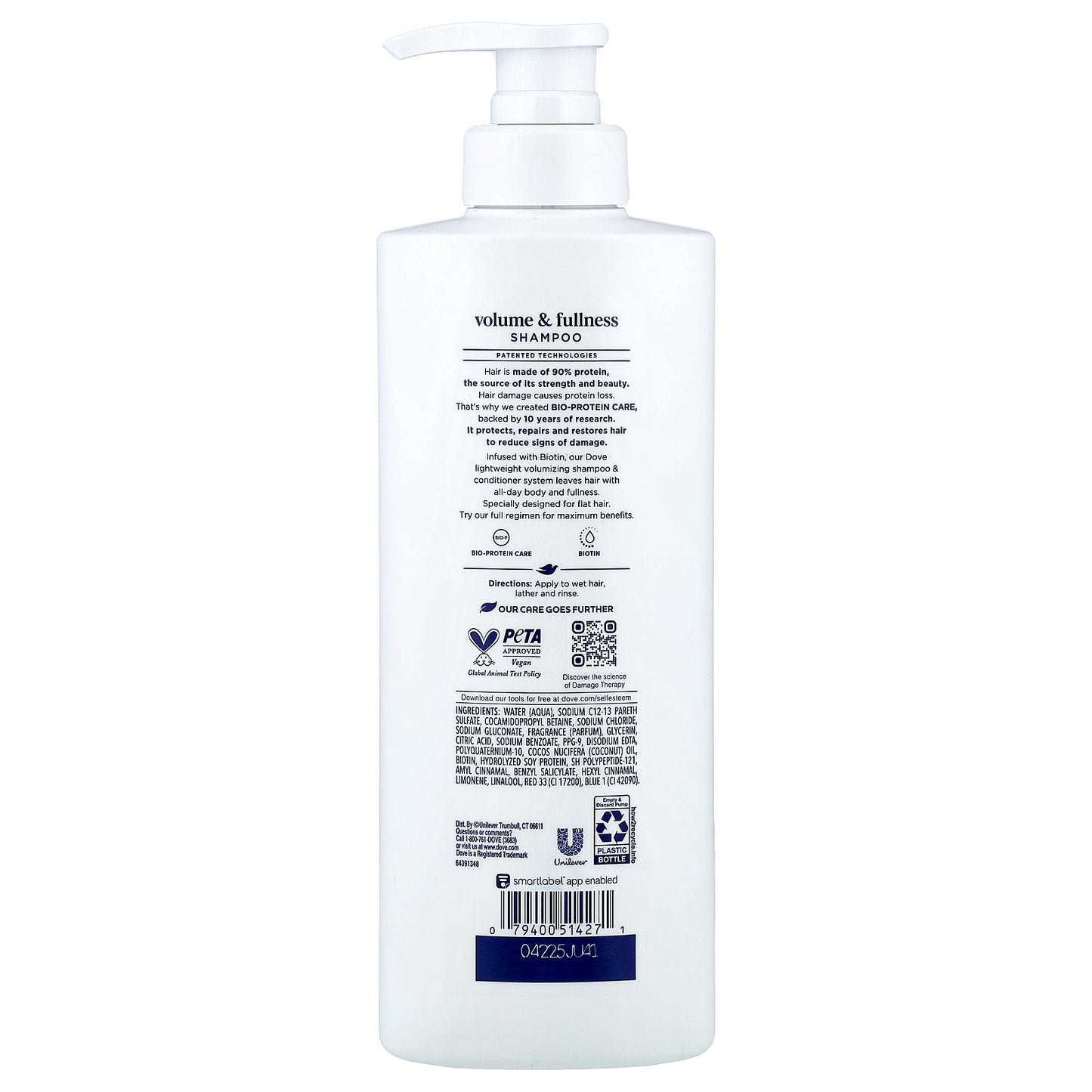 Dove, Volume & Fullness, Shampoo, 18 fl oz (532 ml)