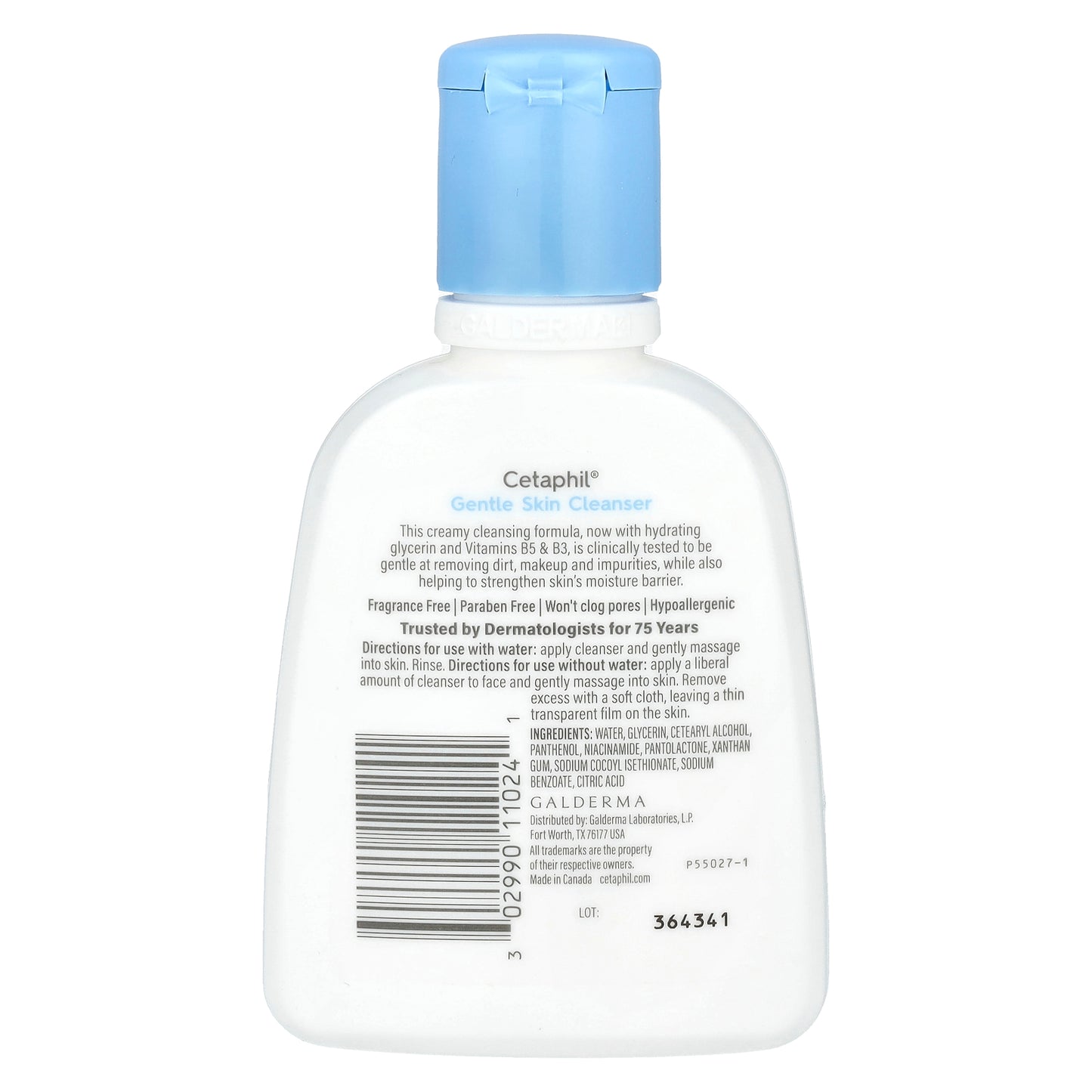 Cetaphil, Gentle Skin Cleanser, Fragrance Free, 4 fl oz (118 ml)