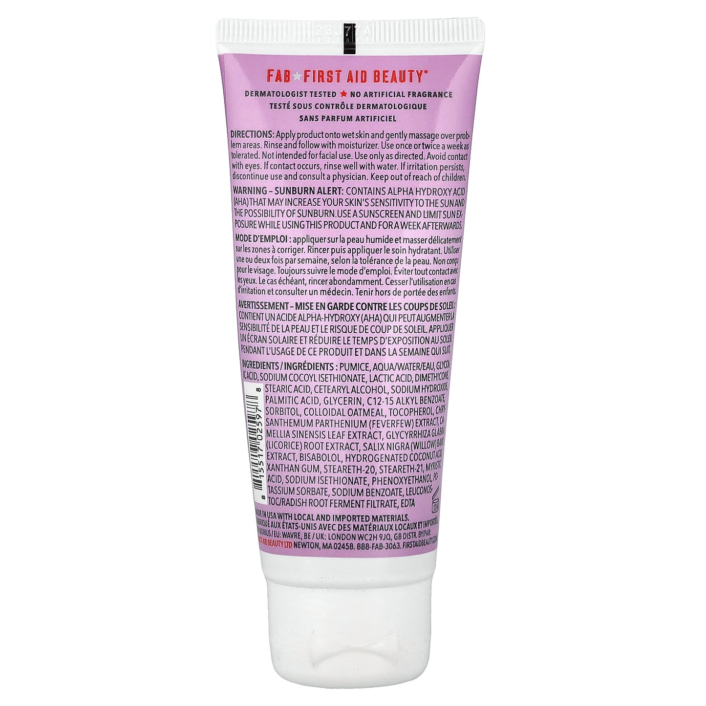First Aid Beauty, KP Bump Eraser Body Scrub, With 10% AHA, 2 oz (56.7 g)