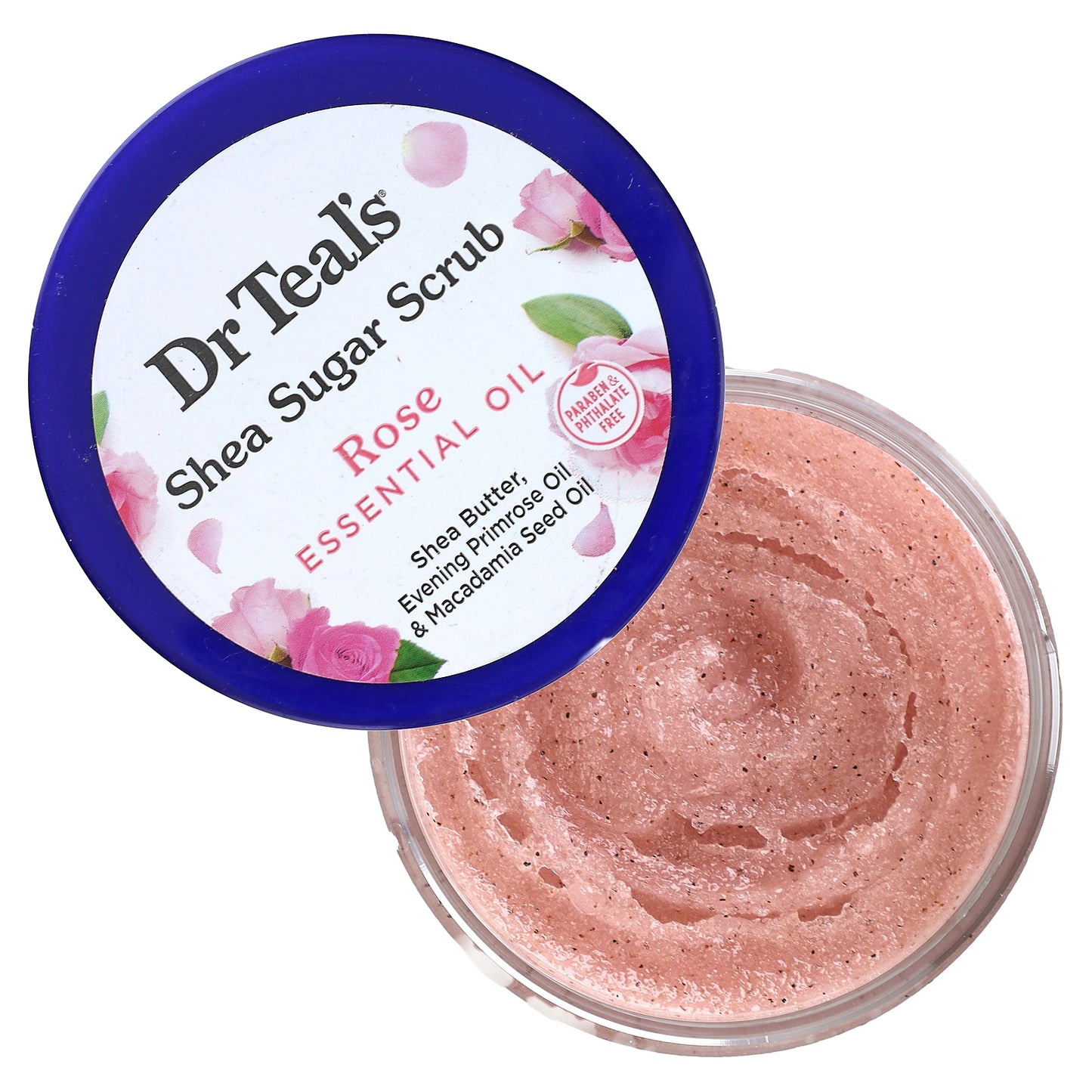 Dr. Teal's, Shea Sugar Scrub, Rose Essential Oil, 19 oz (538 g)
