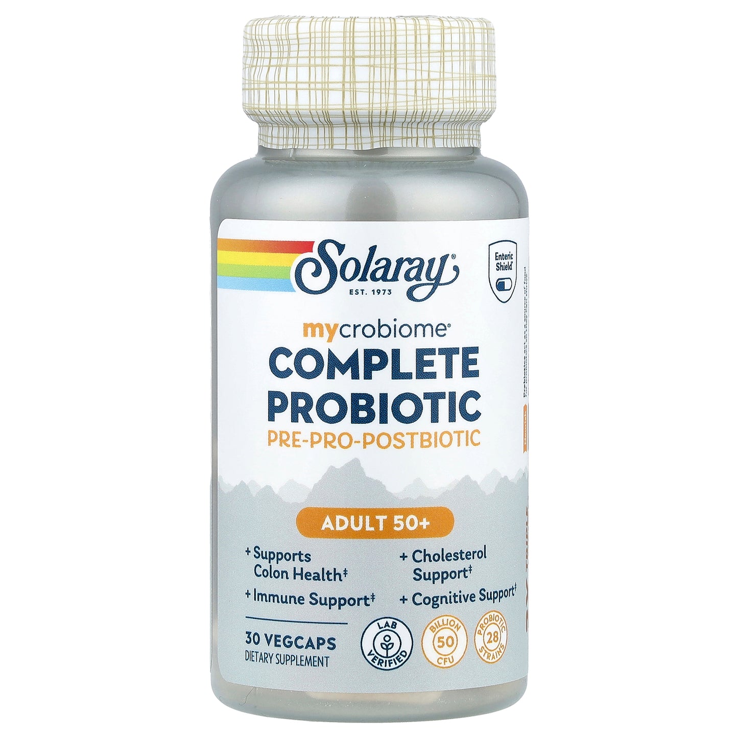 Solaray, Mycrobiome®, Complete Probiotic, Adult 50+, 30 VegCaps