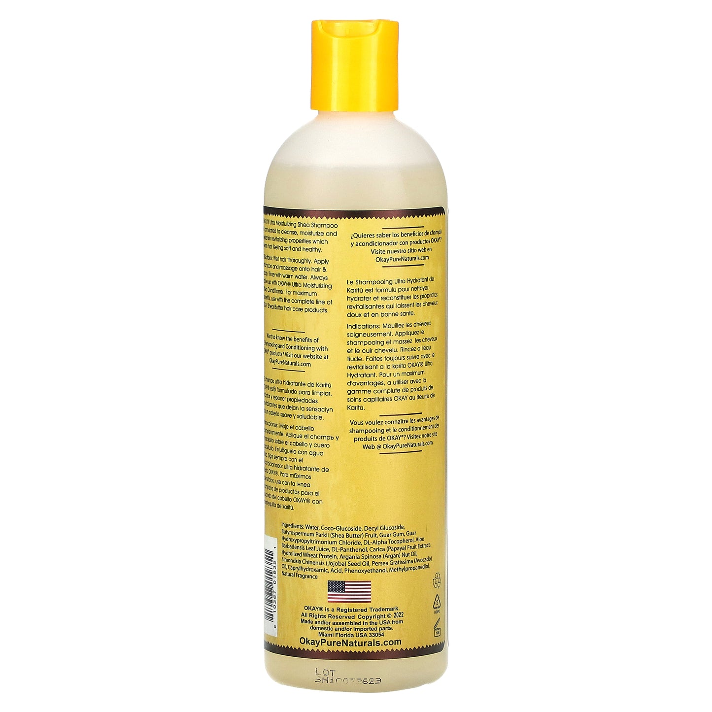 Okay Pure Naturals, Shea Shampoo, Ultra Moisturizing , 12 fl oz (355 ml)