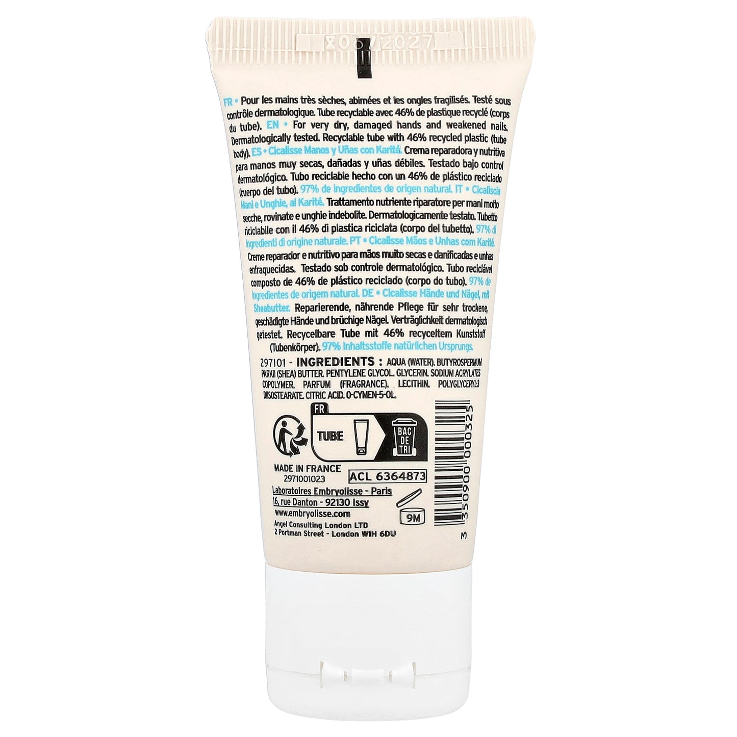 Embryolisse, Cicalisse Hands and Nails with Shea Butter, 1.01 fl oz (30 ml)