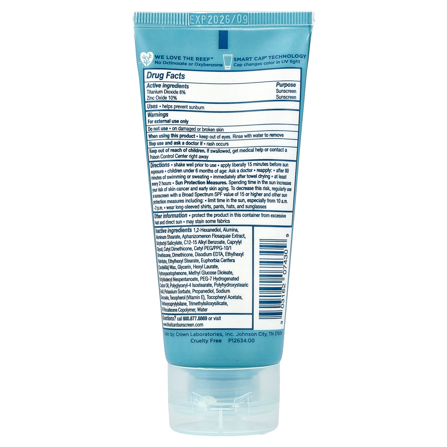 Blue Lizard Australian Sunscreen, Kids Mineral Sunscreen, SPF 50, 3 fl oz (89 ml)
