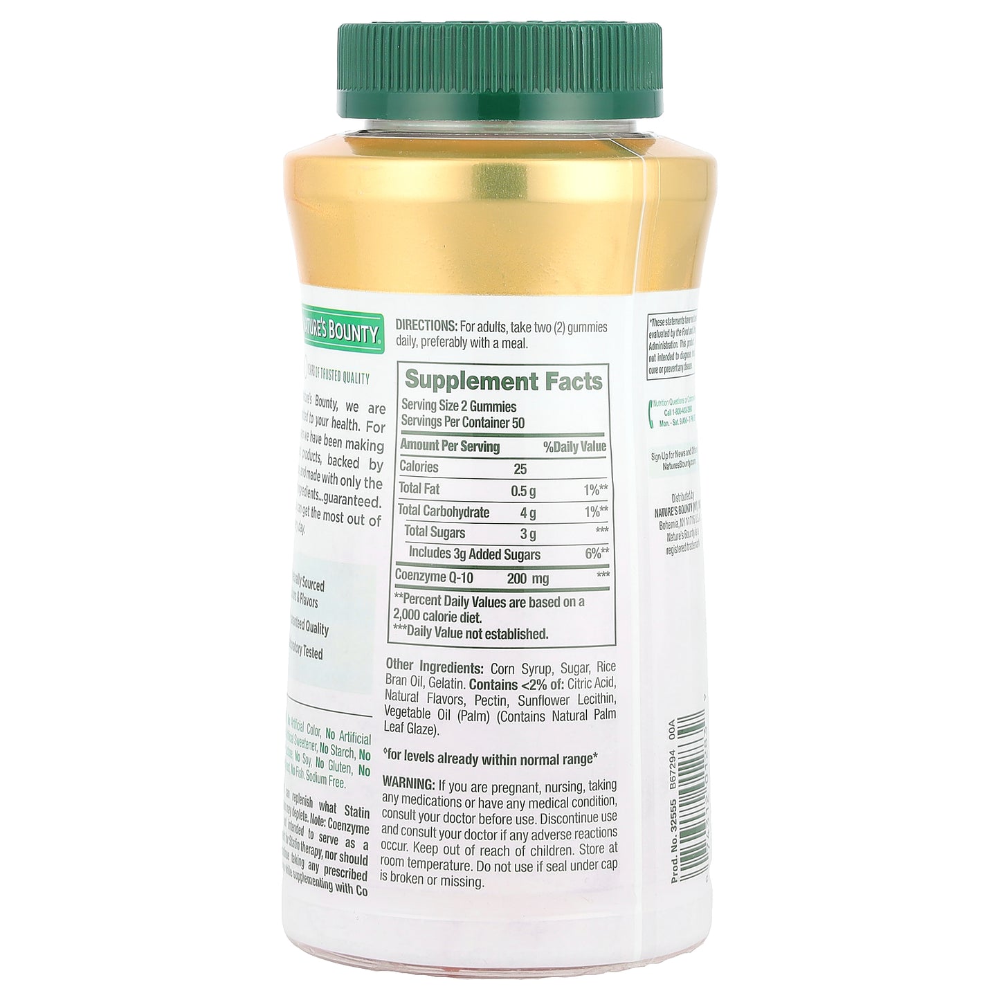 Nature's Bounty, CoQ-10 Gummies, Peach Mango, 100 Gummies (100 mg per Gummy)