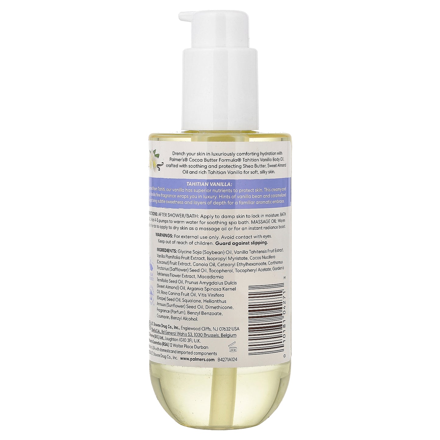 Palmer's, Cocoa Butter Formula® with Vitamin E, Moisture Drenching Body Oil, Tahitian Vanilla, 6.5 fl oz (192 ml)