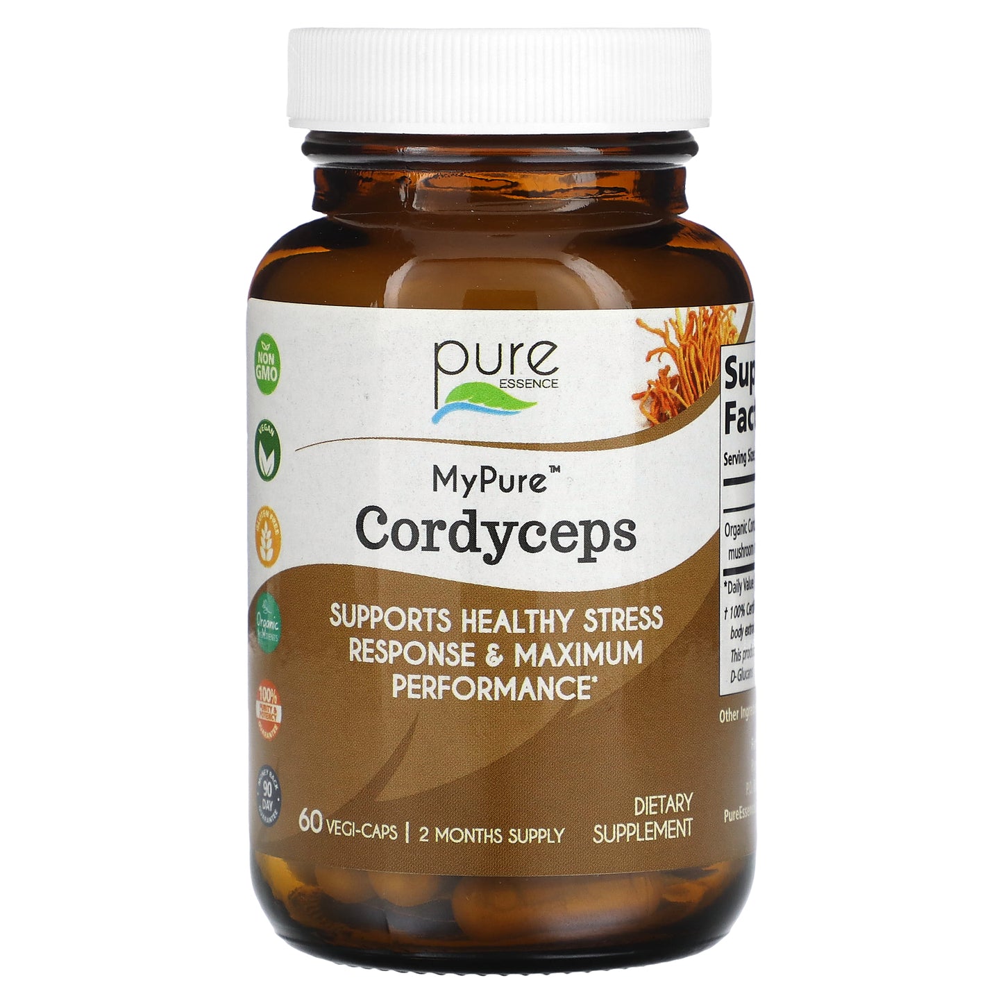 Pure Essence, MyPure, Cordyceps, 500 mg, 60 Vegi-Caps