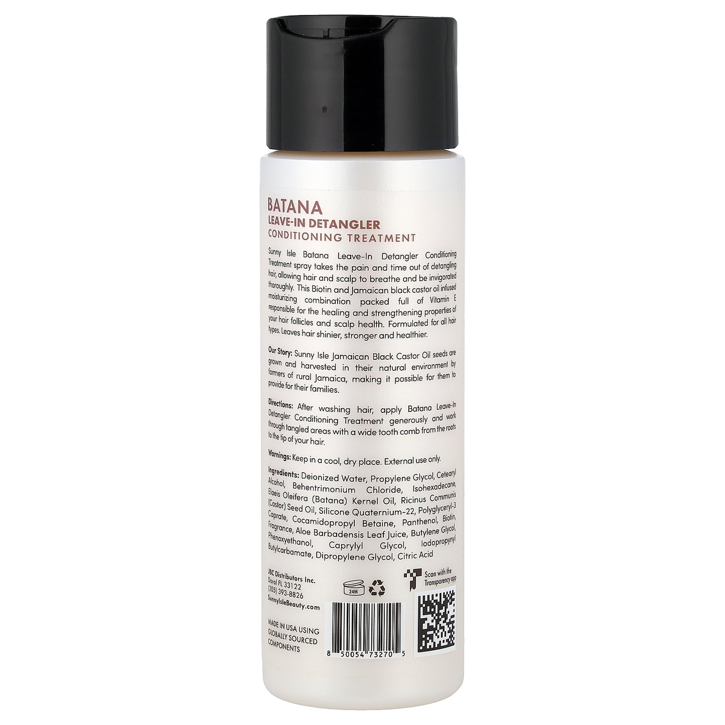 Sunny Isle, Batana Leave-In Detangler Conditioning Treatment, 8 fl oz (236.58 ml)