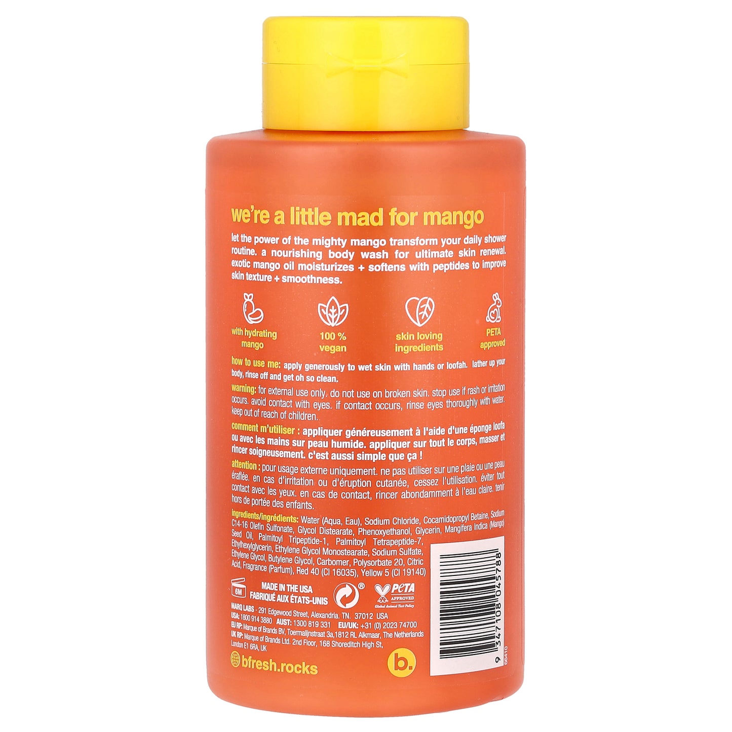 b.fresh, It Takes Two To Mango, Mighty Mango, 16 fl oz (473 ml)