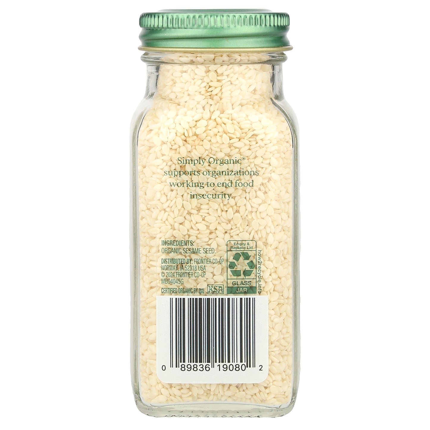 Simply Organic, Sesame Seed, 2.82 oz (80 g)