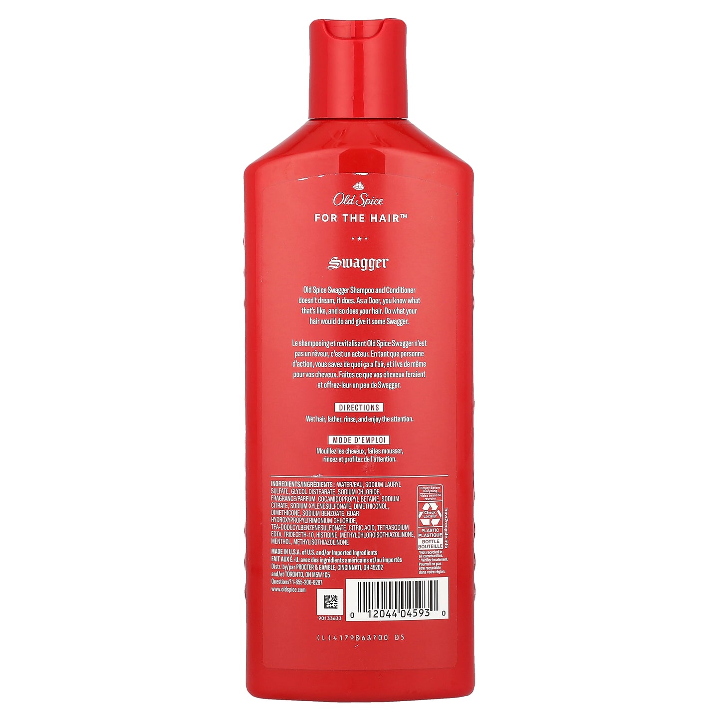 Old Spice, 2 in 1 Shampoo & Conditioner, Swagger, 13.5 fl oz (400 ml)