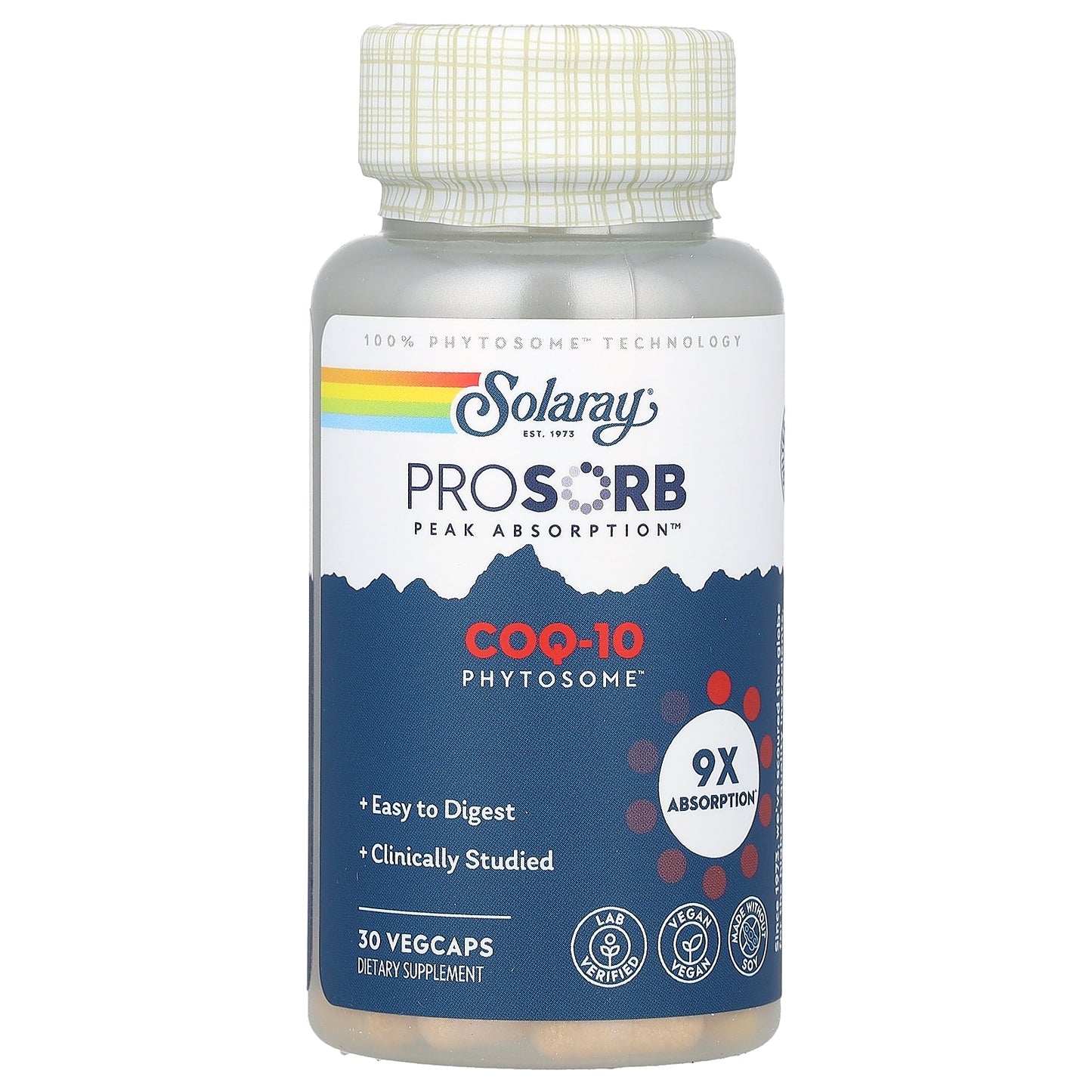 Solaray, COQ-10 Phytosome, 200 mg, 30 Vegcaps