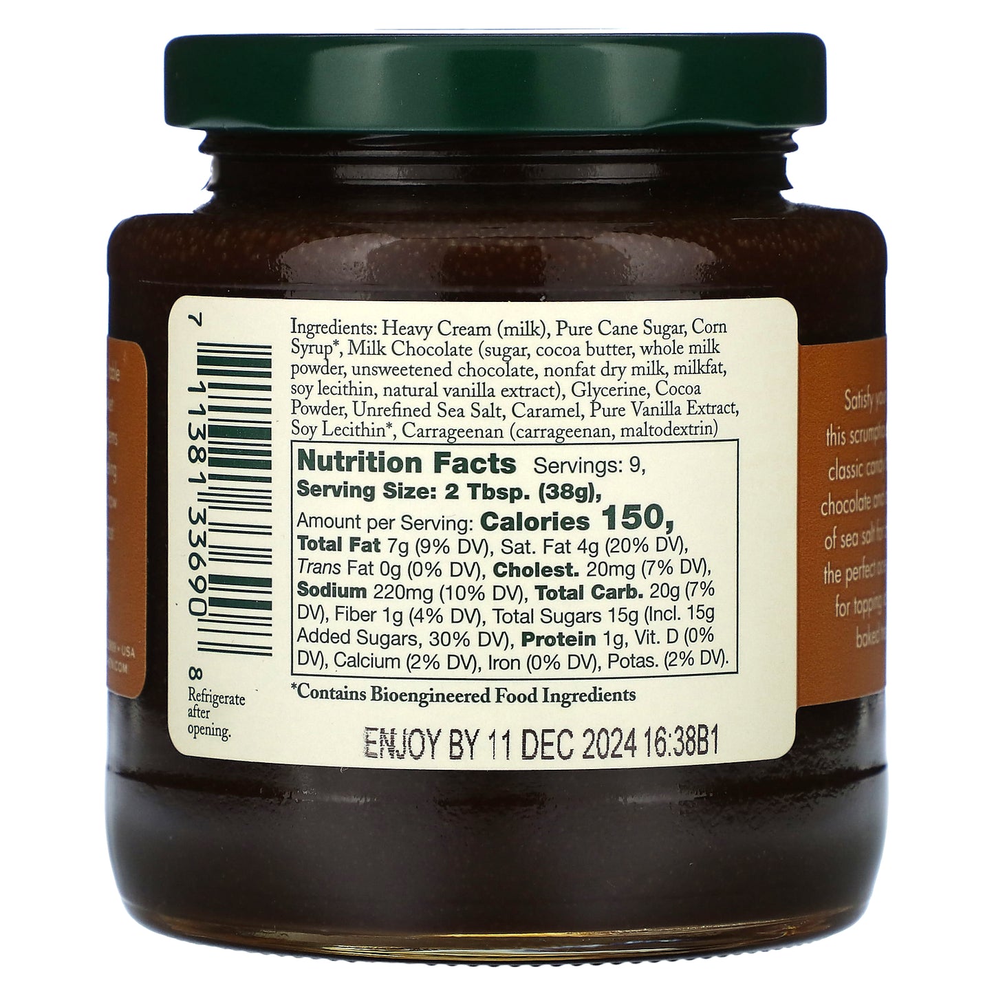Stonewall Kitchen, Milk Chocolate Sea Salt Caramel Sauce, 12.5 oz (354 g)
