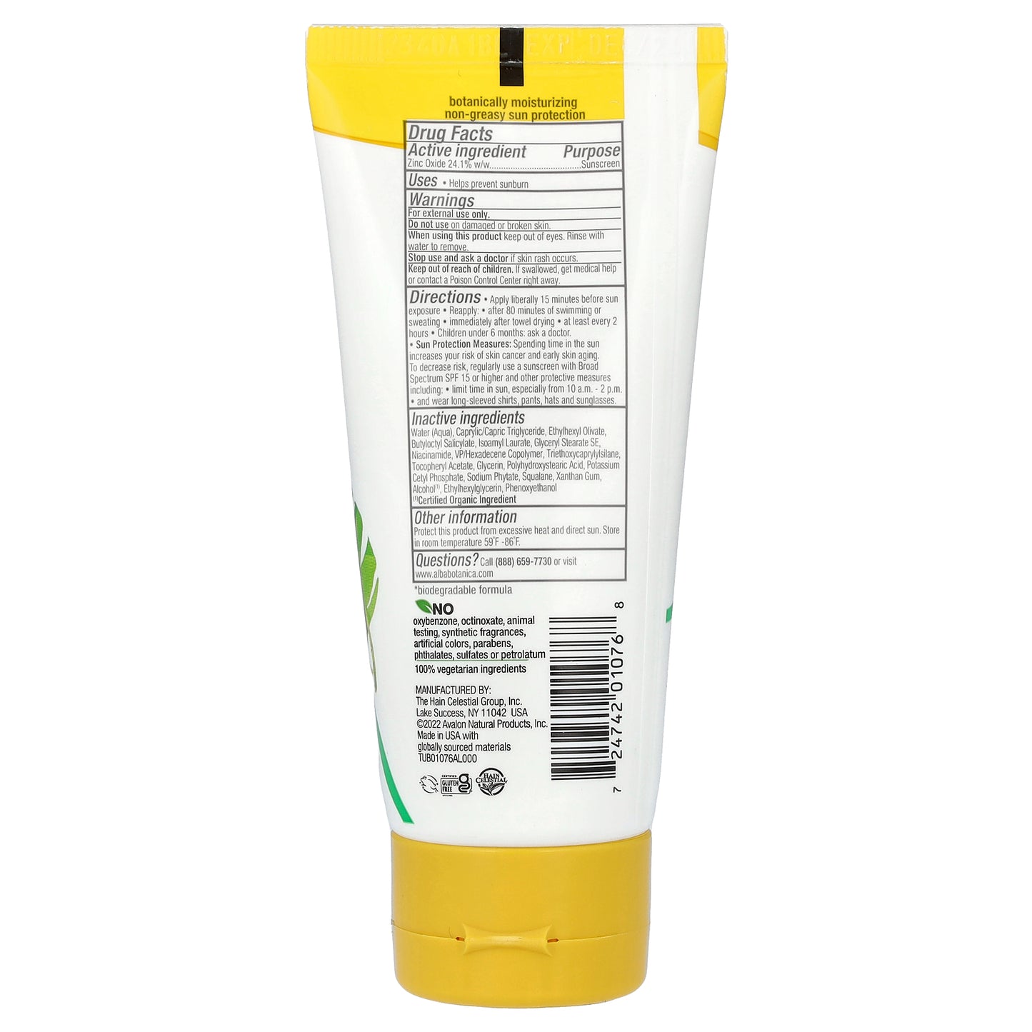 Alba Botanica, Sheer Mineral Face Sunscreen Lotion, SPF 30, Fragrance Free, 2 fl oz (59 ml)