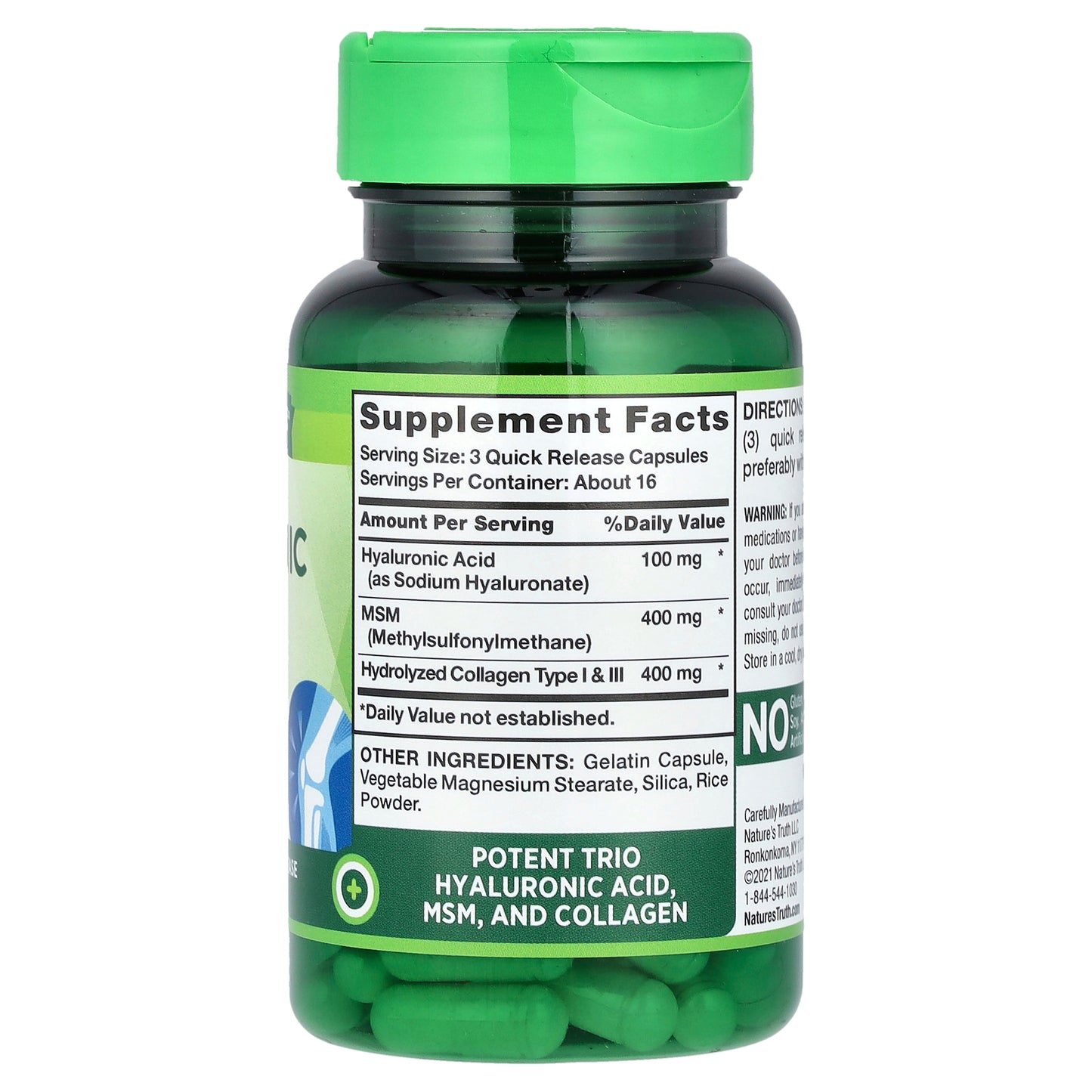 Nature's Truth, Hyaluronic Acid Complex, 50 Quick Release Capsules