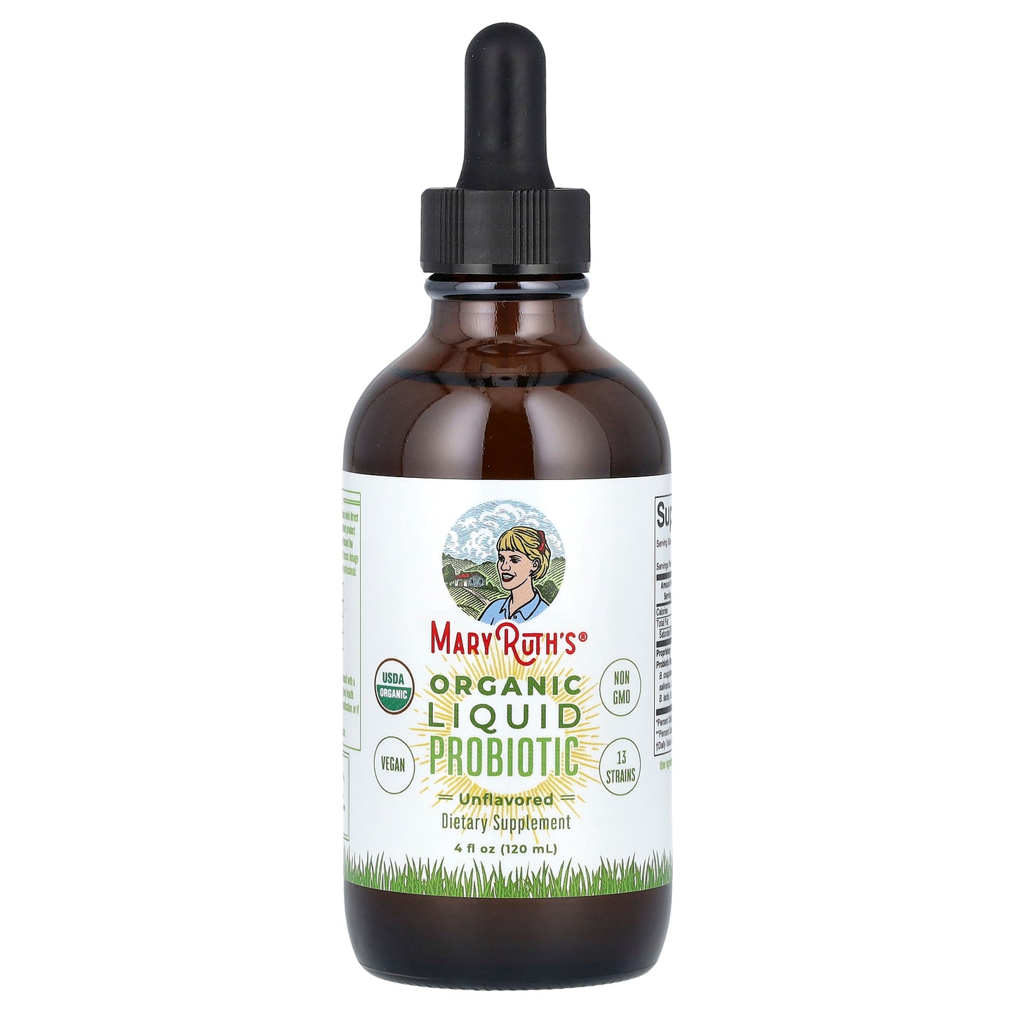MaryRuth's, Organic Liquid Probiotic, Unflavored, 4 fl oz (120 ml)