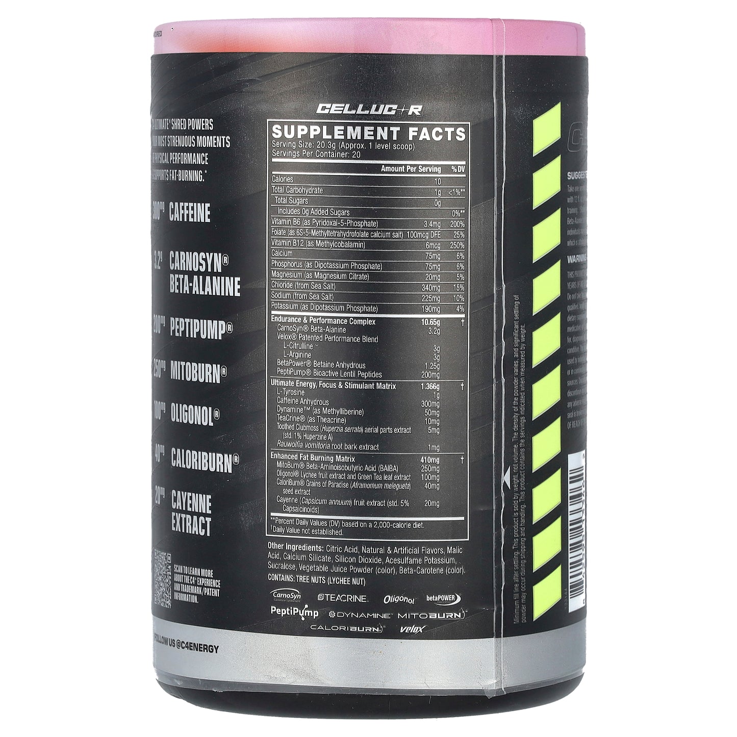 C4 / Cellucor, C4 Ultimate Shred, Pre-Workout, Pink Lemonade , 14.3 oz (406 g)