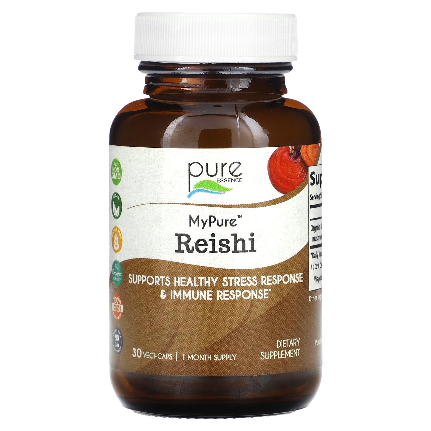 Pure Essence, My Pure, Reishi, 500 mg, 30 Vegi-Caps