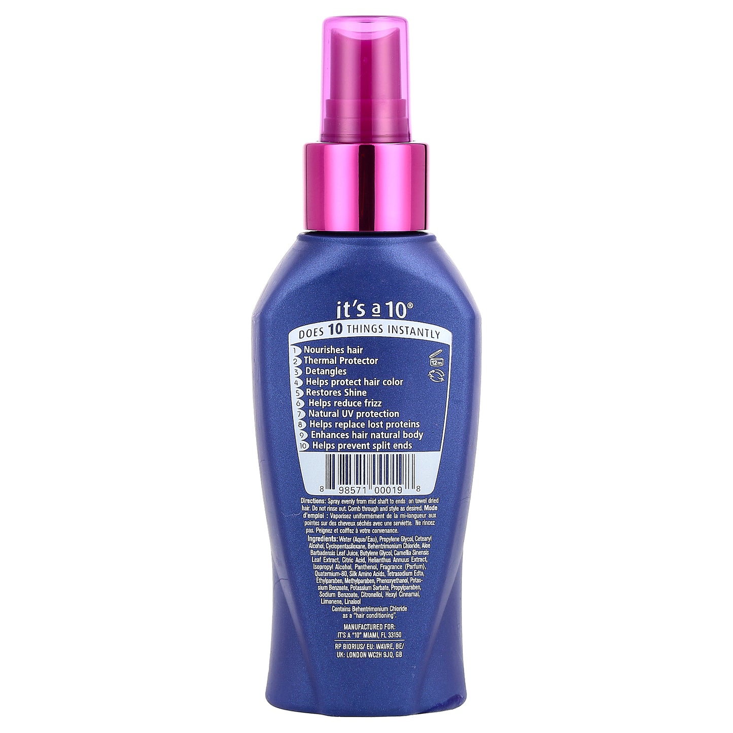 It's a 10, Miracle Leave-In Product®, 4 fl oz (120 ml)