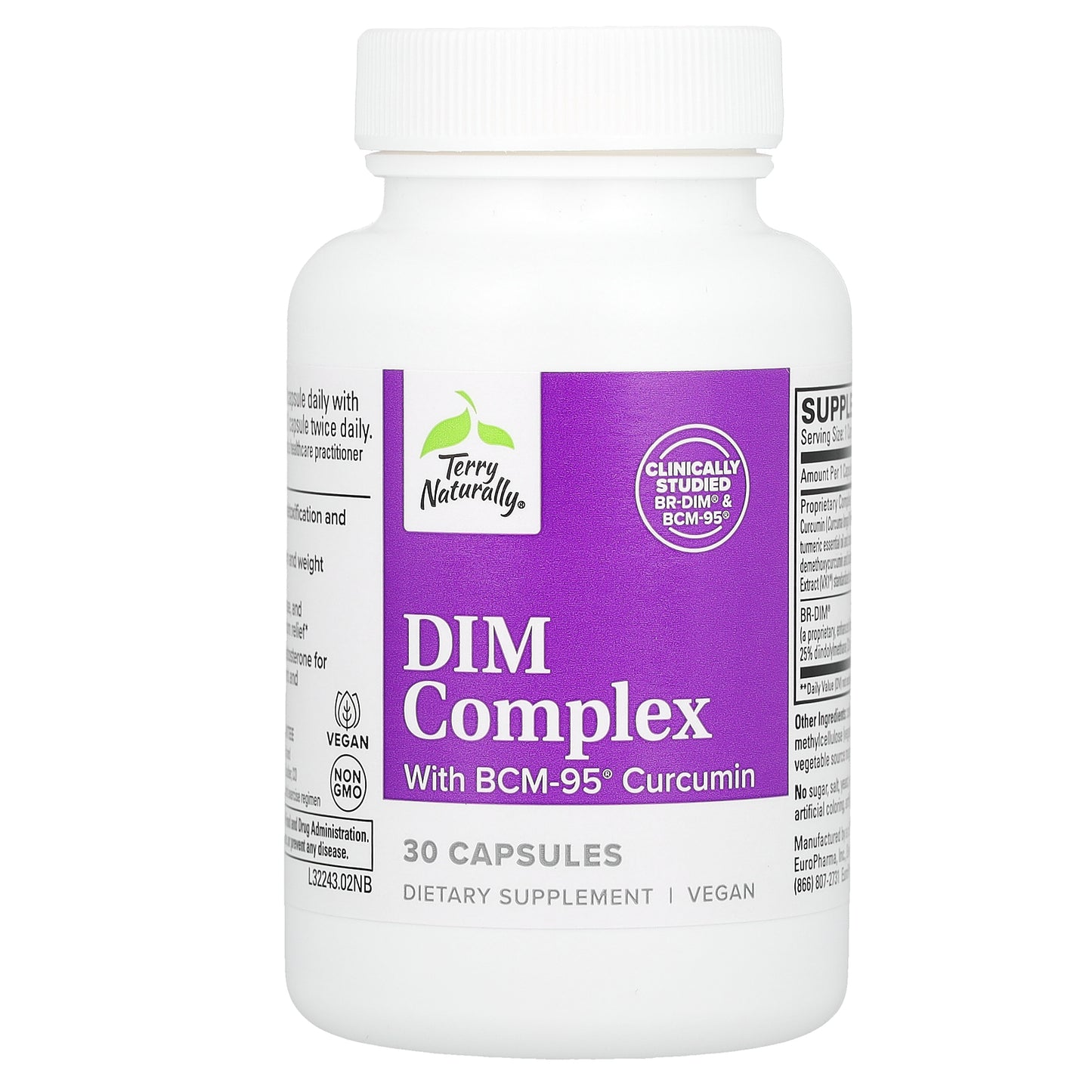 Terry Naturally, Dim Complex With BCM-95 Curcumin, 30 Capsules