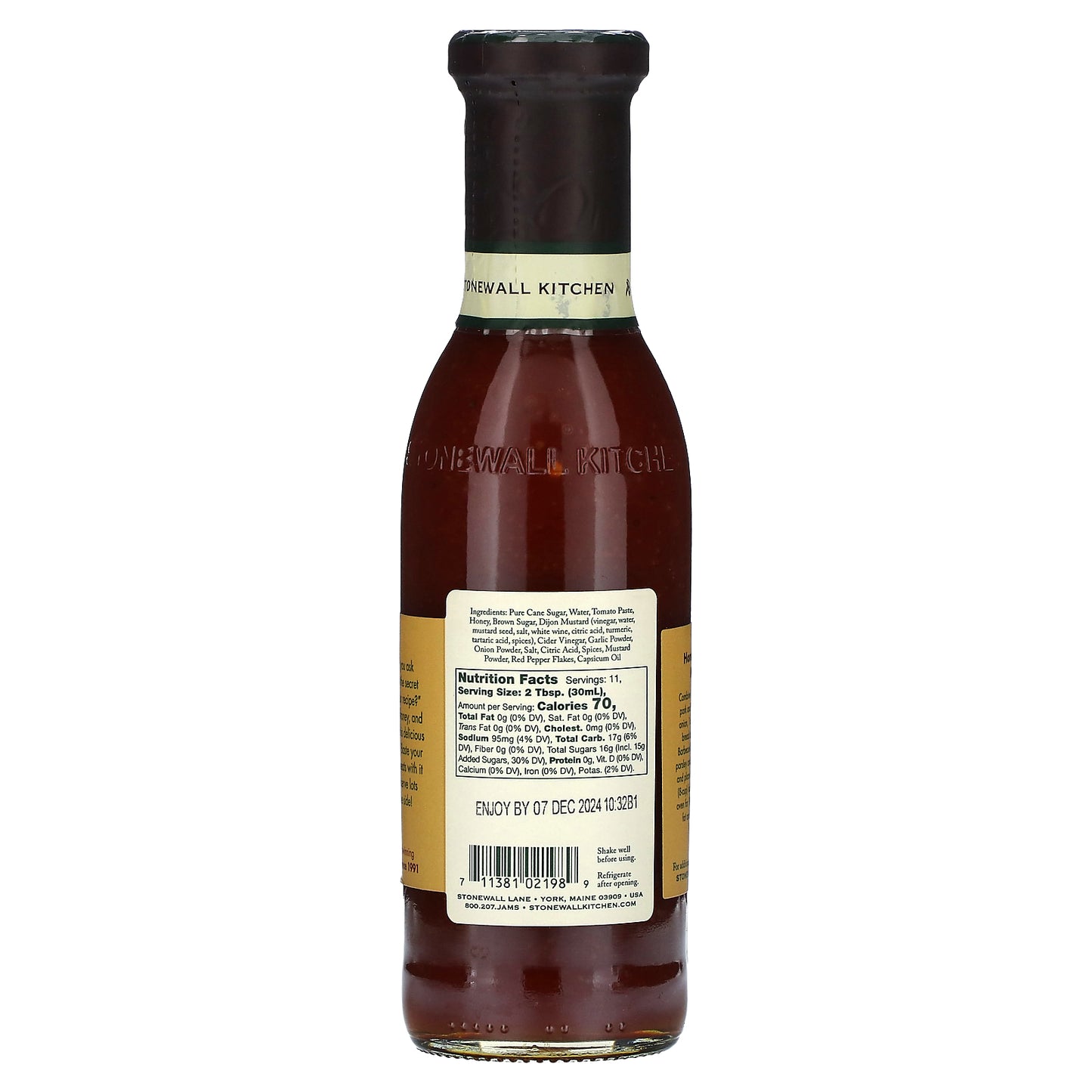 Stonewall Kitchen, Honey Barbecue Sauce, 11 fl oz (330 ml)