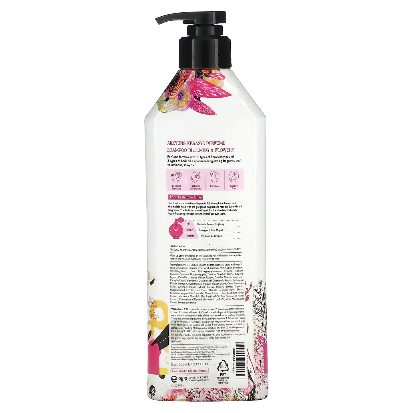 Kerasys, Blooming Flowery Perfume Shampoo, 20.3 fl oz (600 ml)