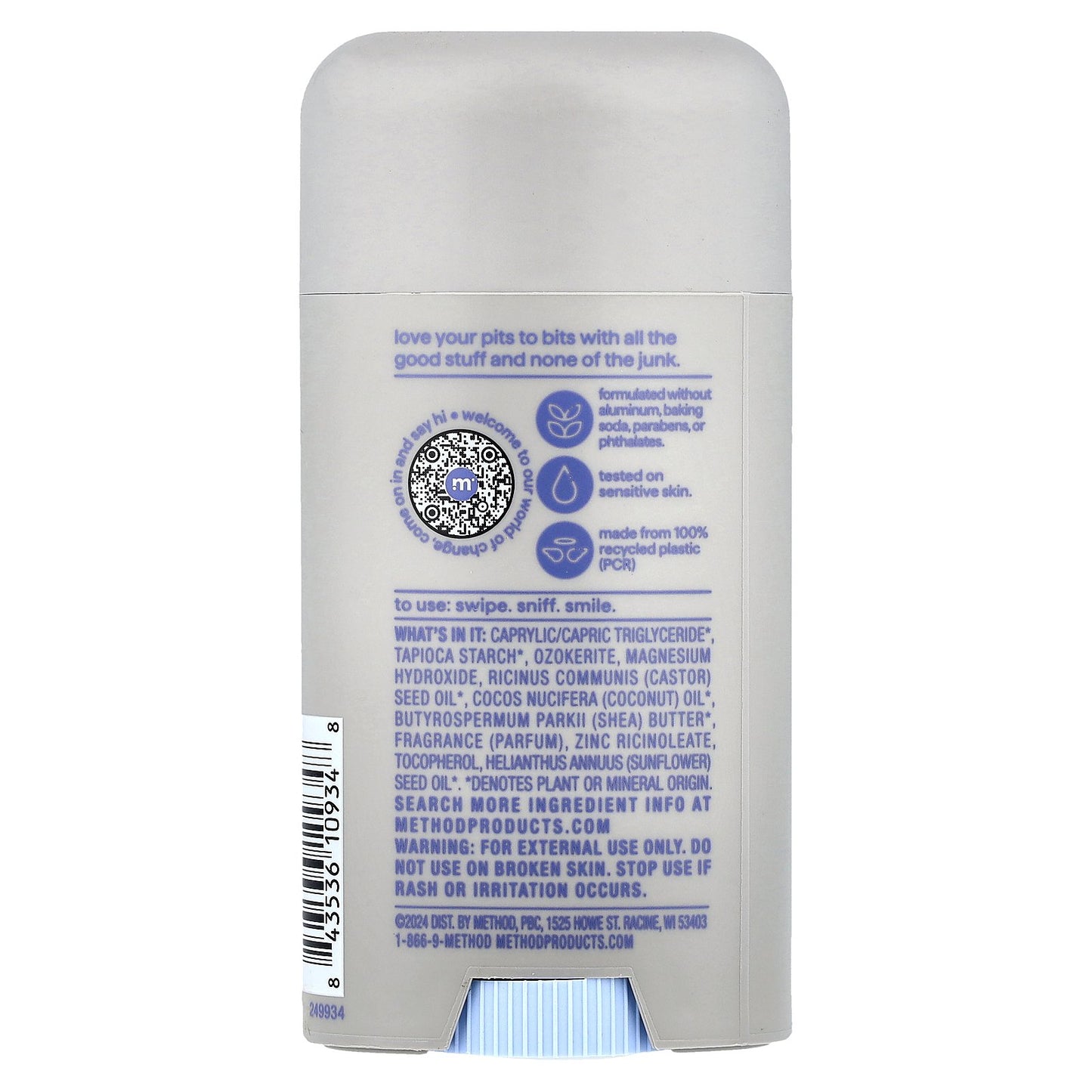 Method, Deodorant, Simply Nourish, 2.65 fl oz (75 g)