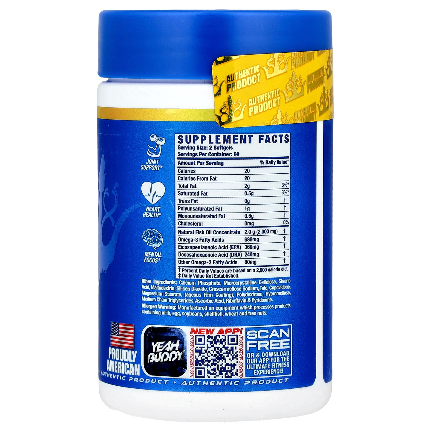 Ronnie Coleman, Vital Edition, Omega-3 XS®, 120 Softgels