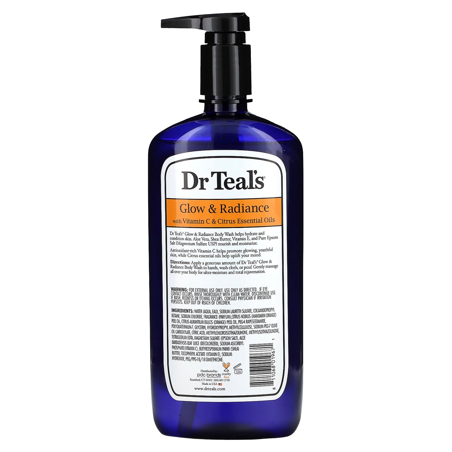 Dr. Teal's, Body Wash With Pure Epsom Salt, Glow & Radiance, 24 fl oz (710 ml)