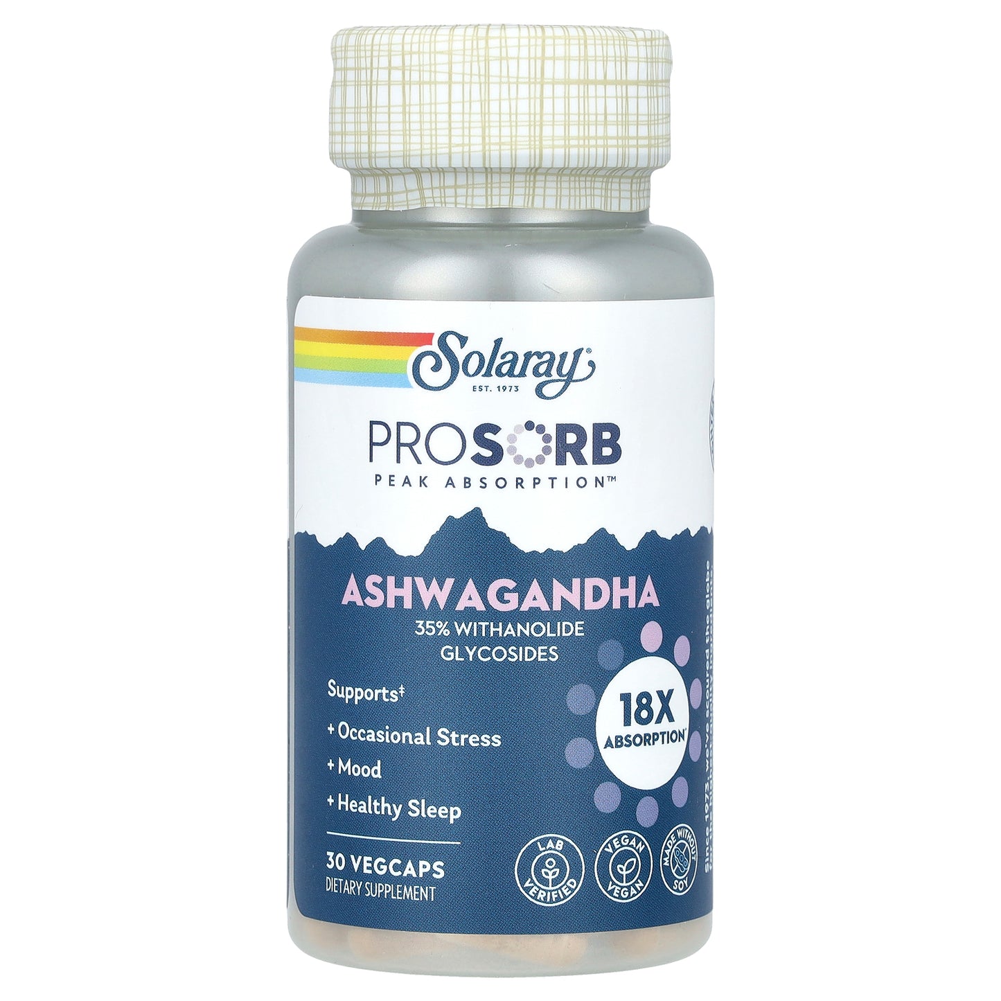 Solaray, Ashwagandha, 240 mg, 30 VegCaps