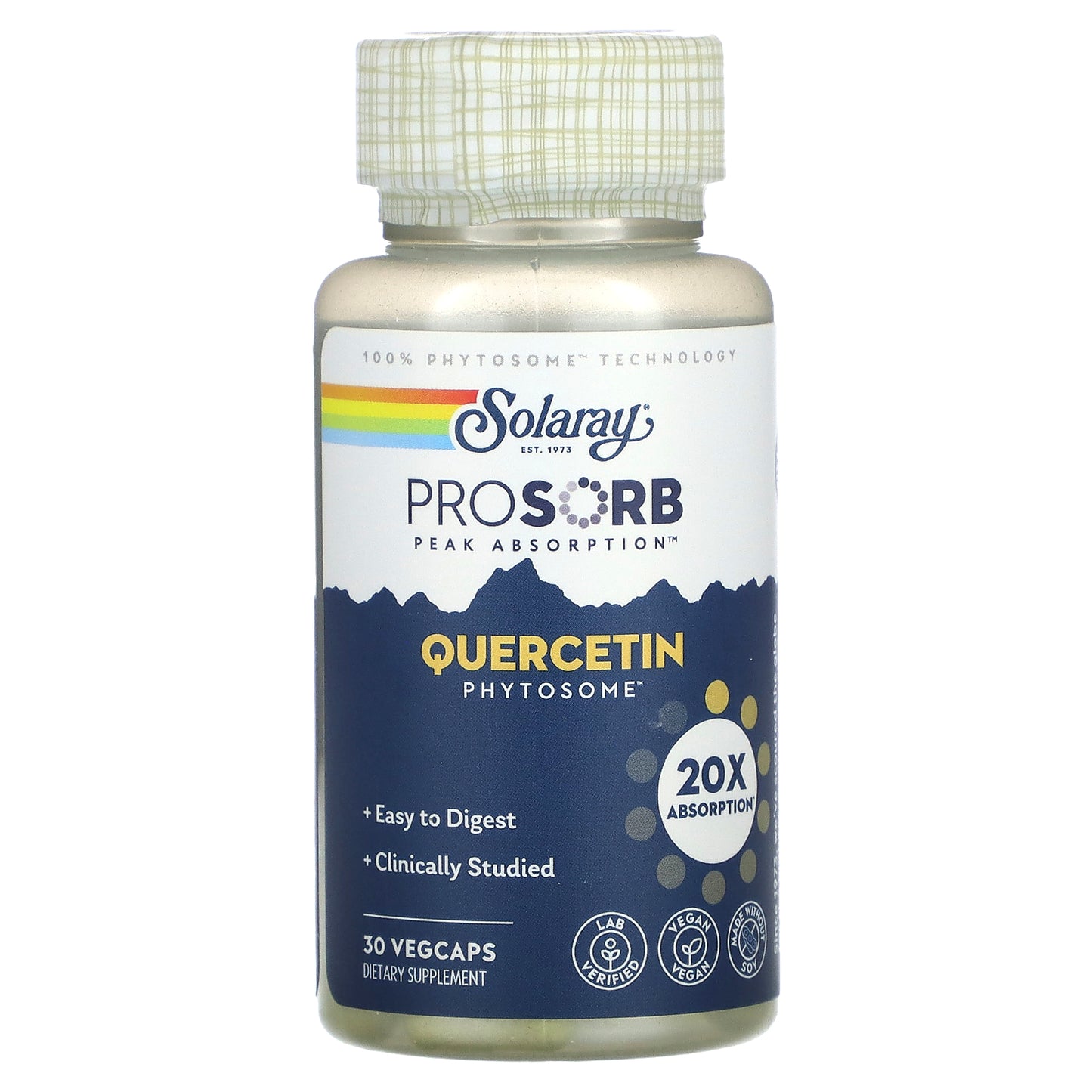 Solaray, Quercetin Phytosome, 250 mg, 30 VegCaps