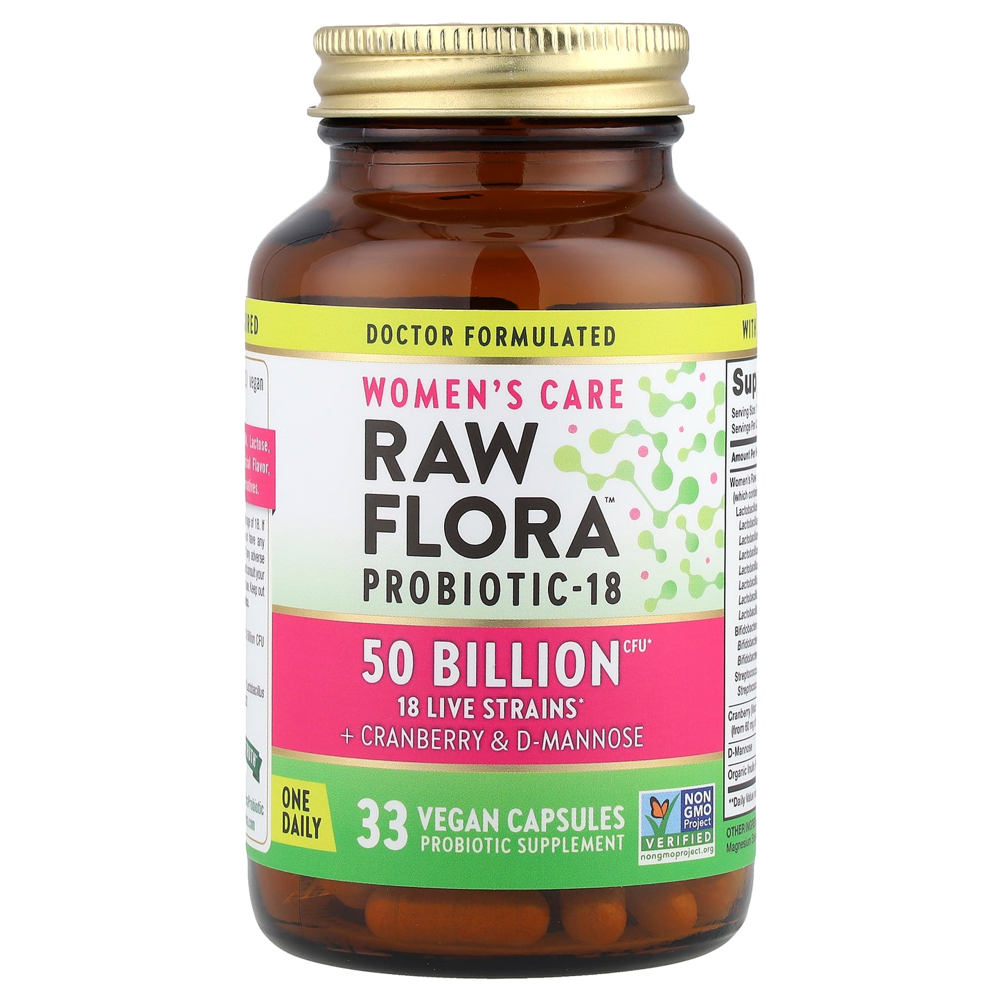 Nature's Truth, Women's Care, Raw Flora™ Probiotic-18, 33 Vegan Capsules