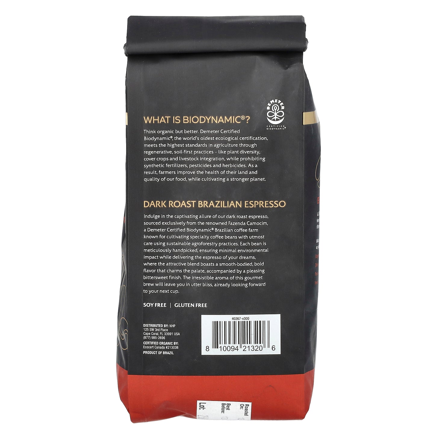 Dr. Mercola, Solspring®, Biodynamic®, Organic Brazilian Espresso, Whole Bean, Dark Roast, 12 oz (340 g)