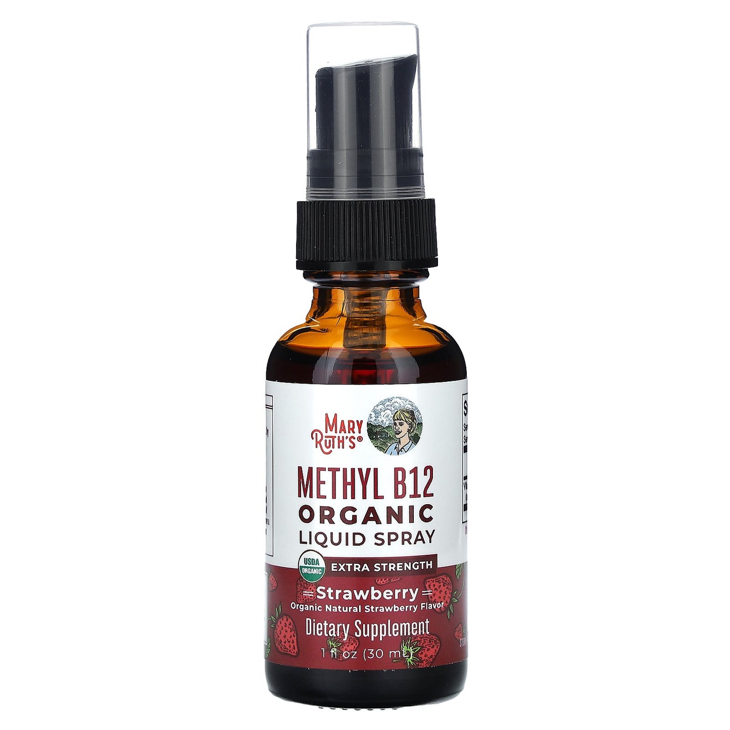 MaryRuth's, Organic Methyl B12 Liquid Spray, Strawberry, 720 mcg, 1 fl oz (30 ml)